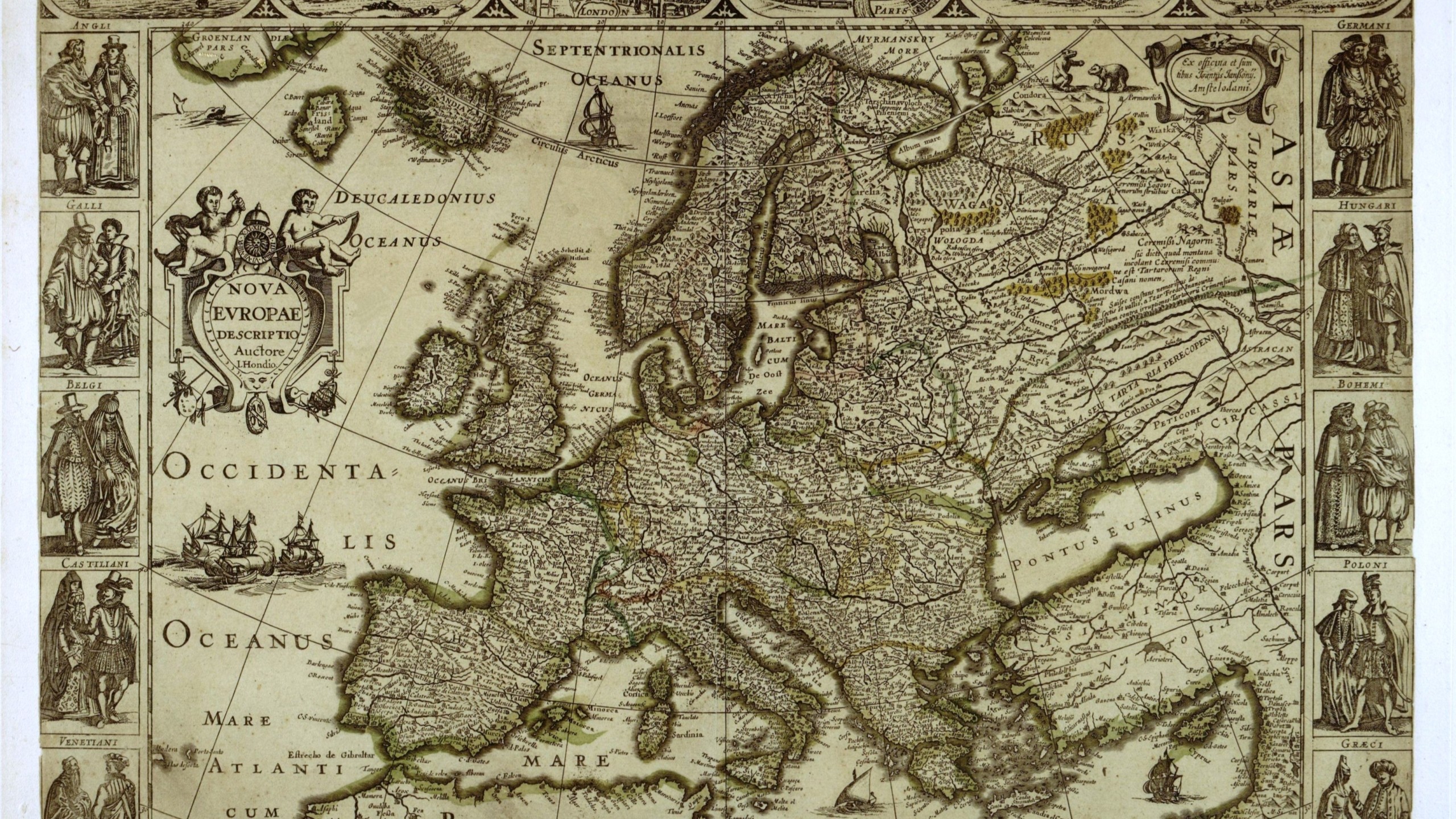 2560x1440 Map of Europe Mac Wallpaper