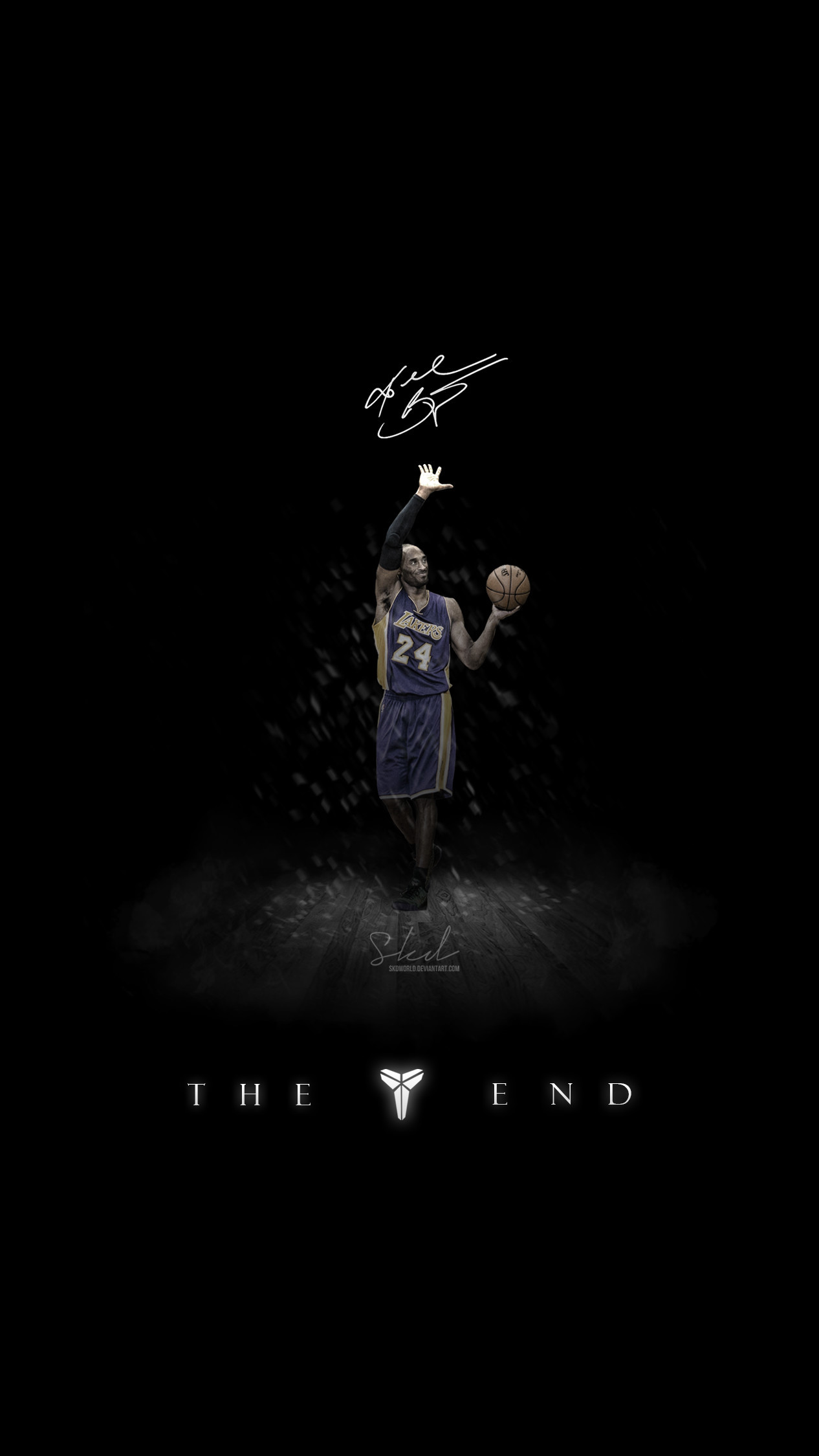 1266x2250 Kobe: The End of Mamba Show Wallpaper for iPhone by SkdWorld 