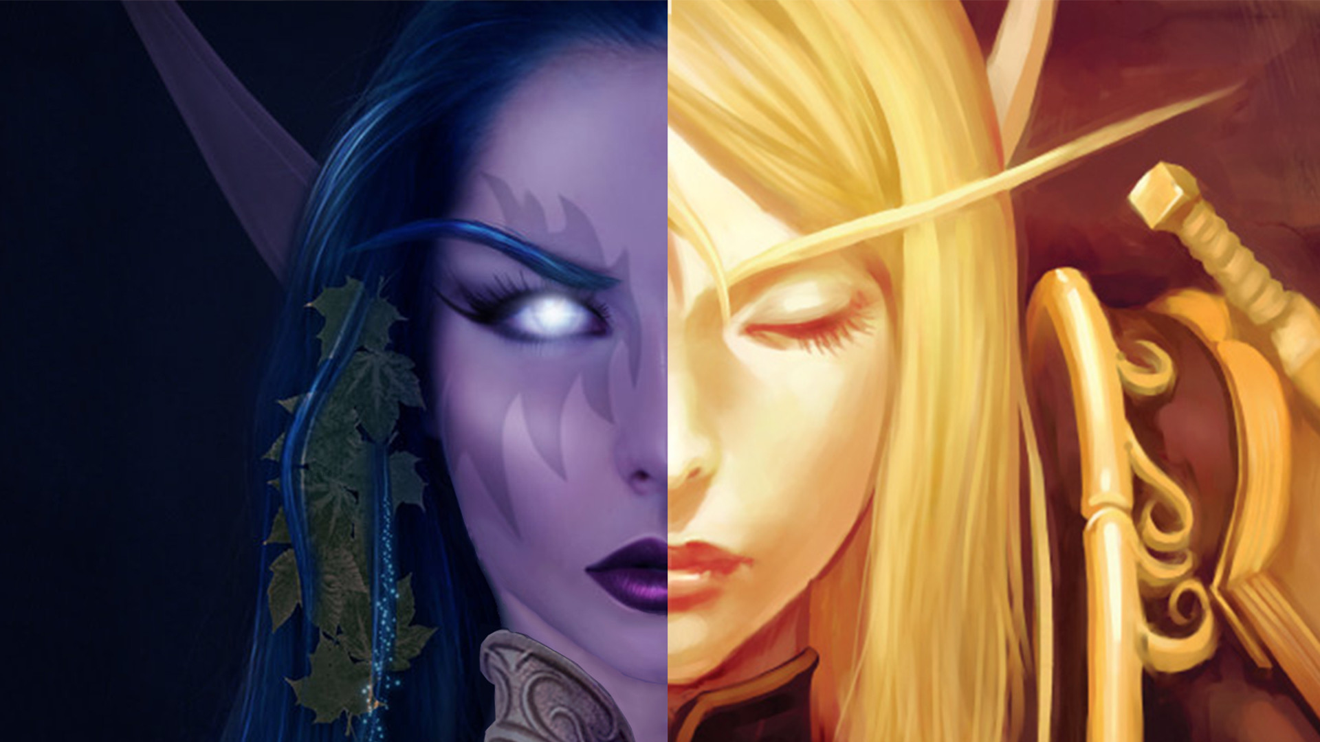 1920x1080 Night/Blood Elf ALL Crossover Wallpapers. - Album On Imgur