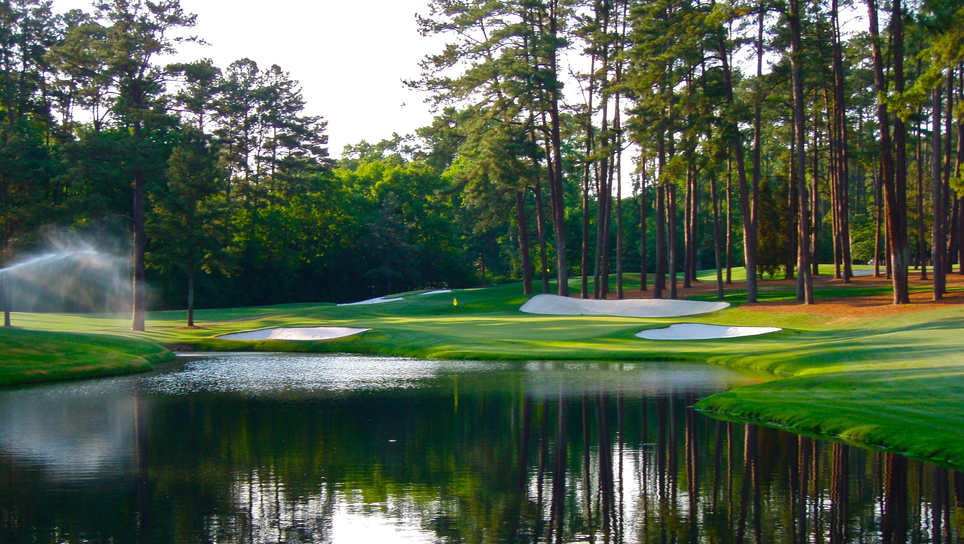 3072x1734 augusta national golf course wallpaper stunning reflections masters 2013