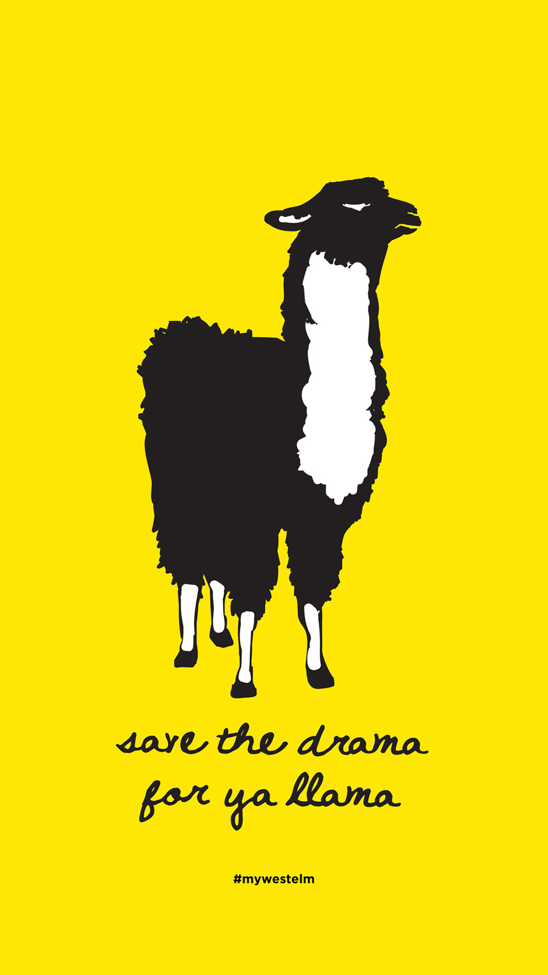 1080x1920 Drama Llama iPhone Wallpaper