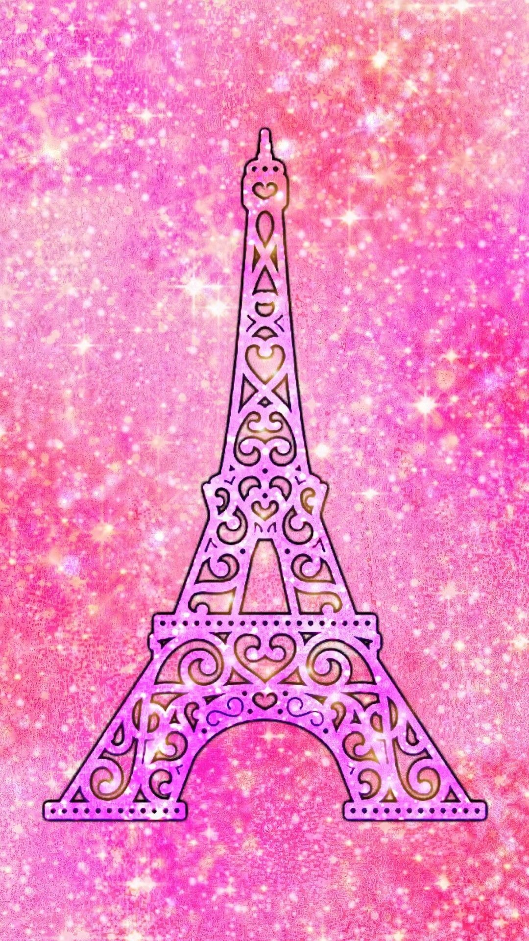 Download Pink Paris Trees With Eiffel Tower Wallpaper  Wallpaperscom