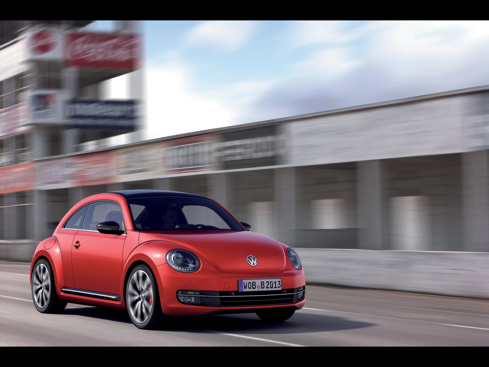 1920x1440 2012 Red VW Beetle Front Angle wallpapers and stock photos