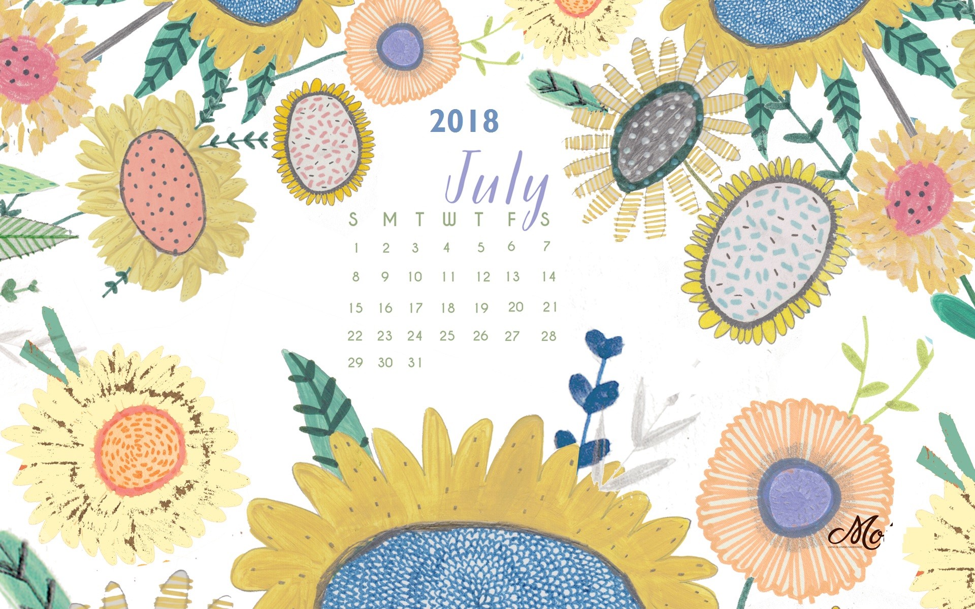 1920x1200 July 2018 HD Wallpaper Calendar Calendar 2019 