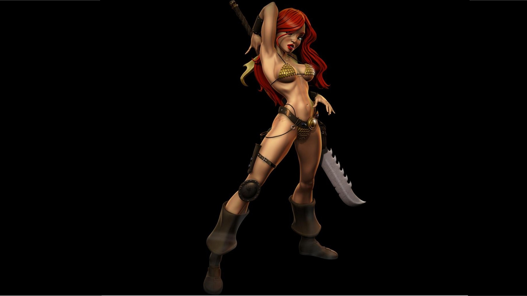 2139x1202 Free Red Sonja wallpaper background