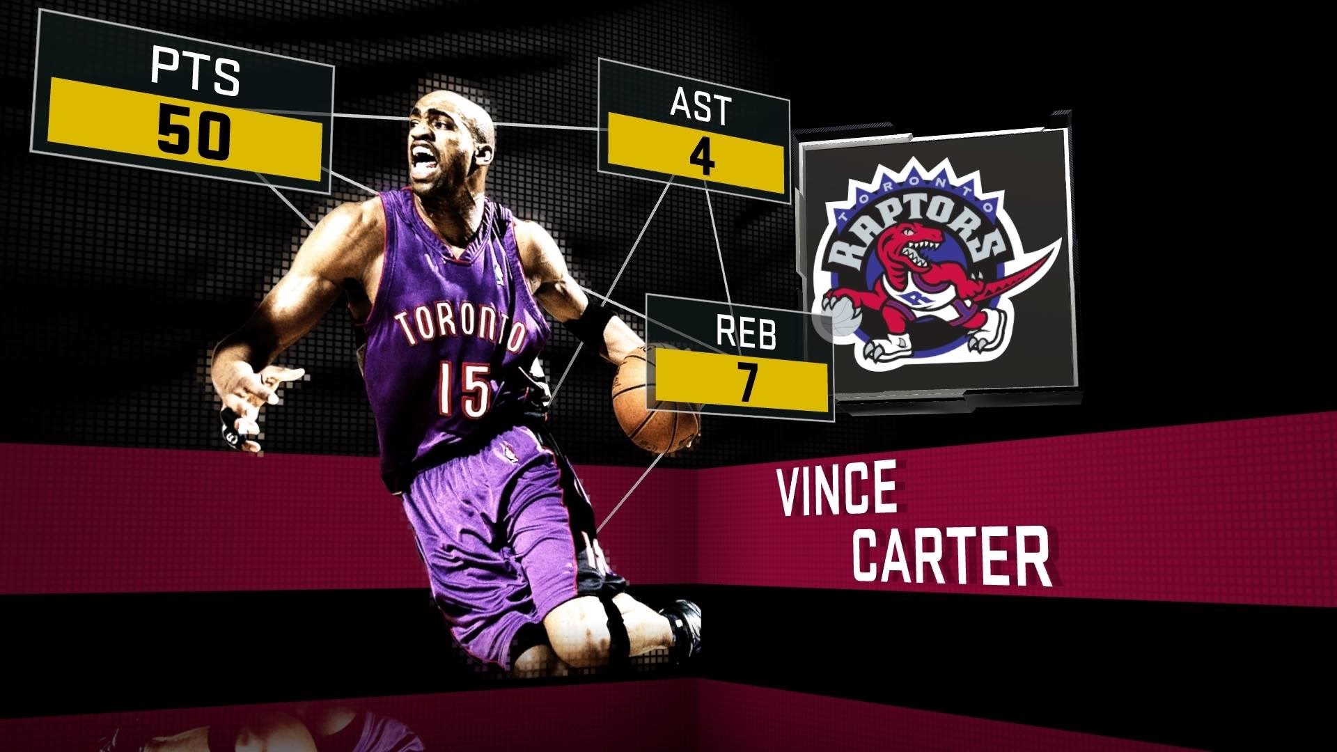 1920x1080 NBA 2K16 PS4 - Toronto Raptors vs San Antonio Spurs - Vince Carter 50 Points