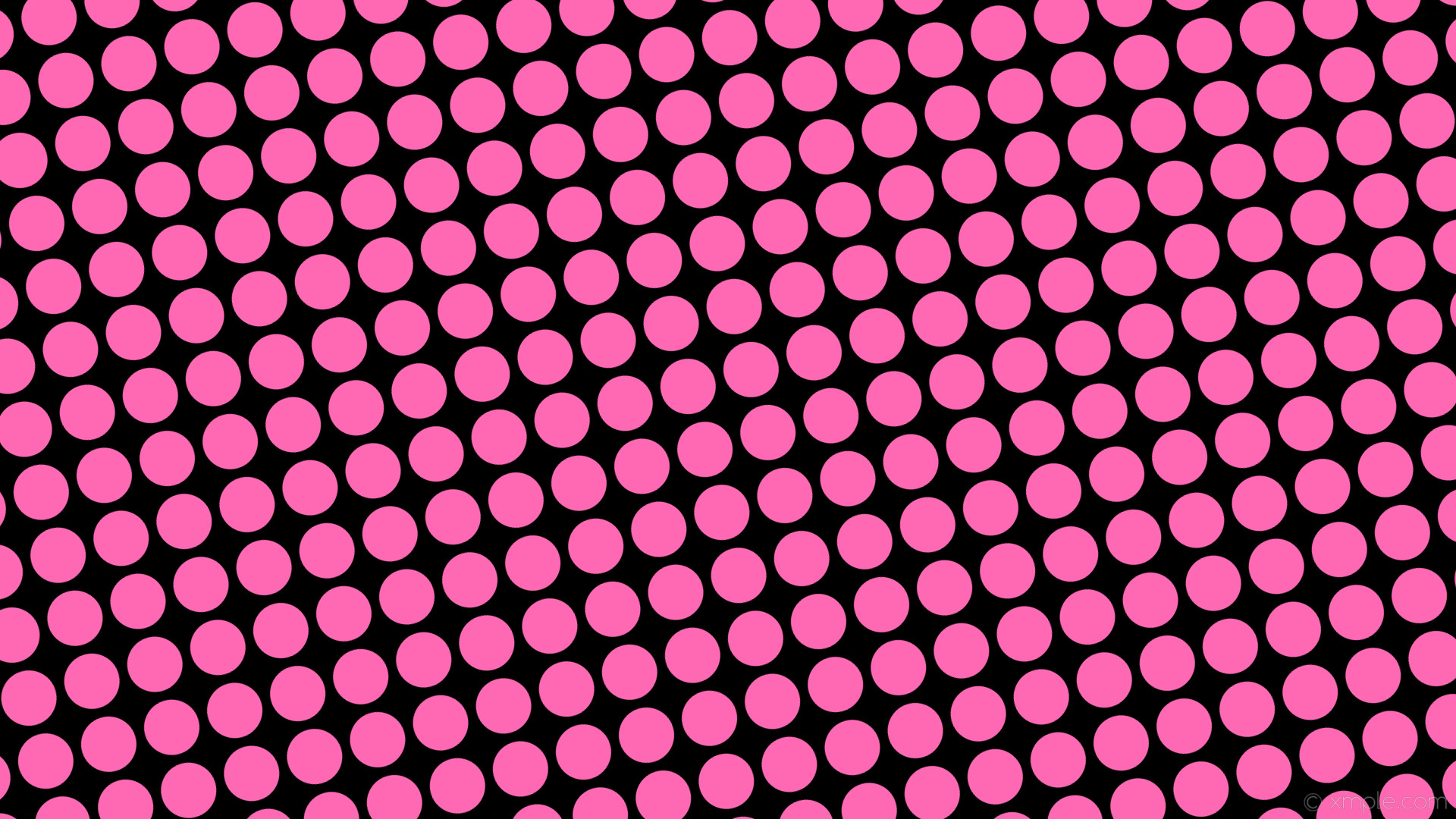 1920x1080 wallpaper pink spots black polka dots hot pink #000000 #ff69b4 285Â° 73px  86px