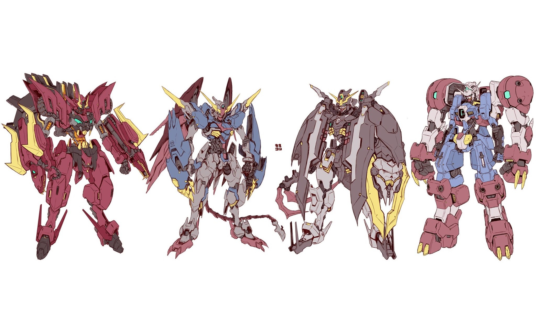 2048x1280 #digital art, #mech, #Mobile Suit Gundam Wing wallpaper