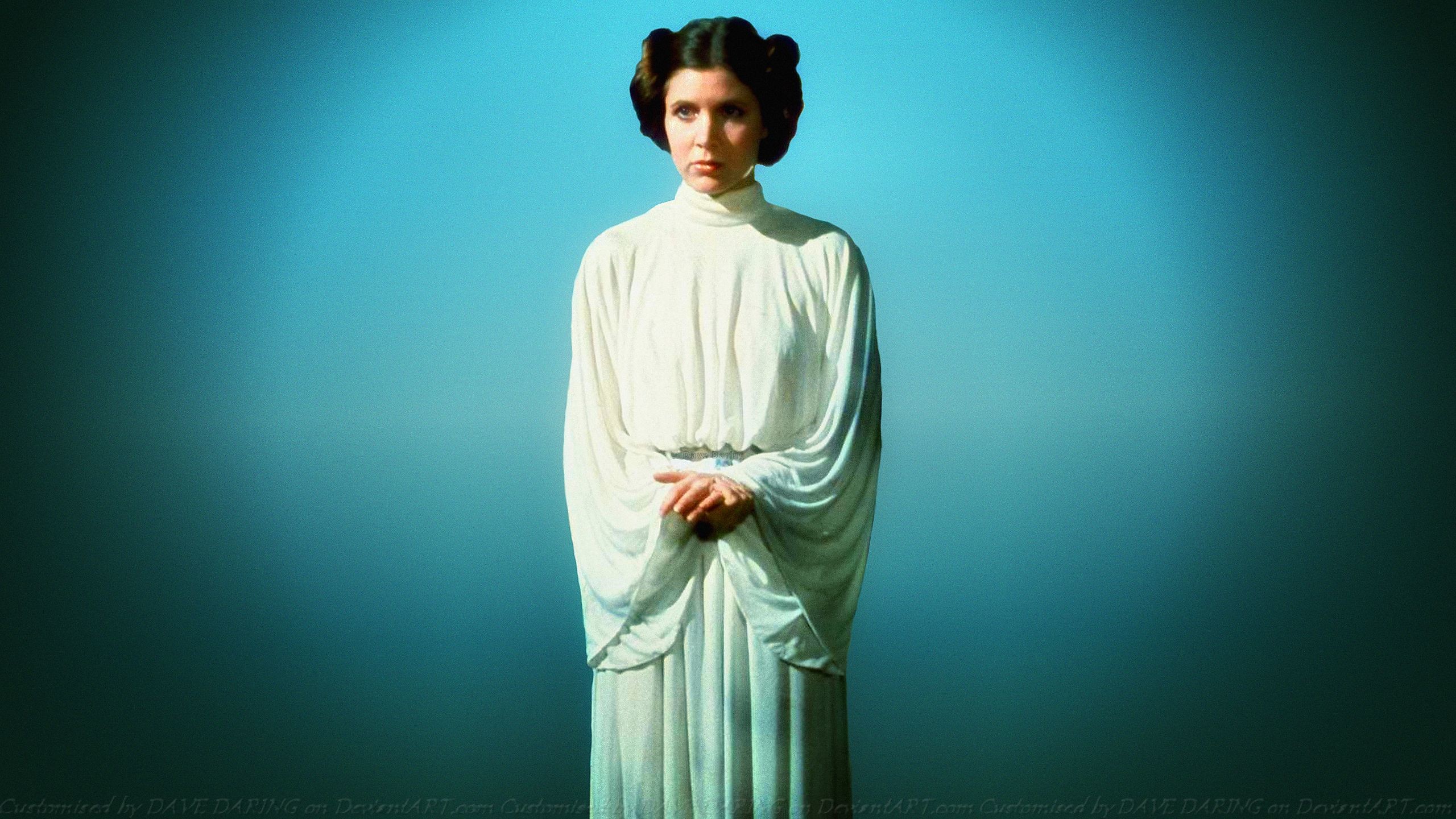 2560x1440 ... Carrie Fisher Princess Leia XXXVI by Dave-Daring