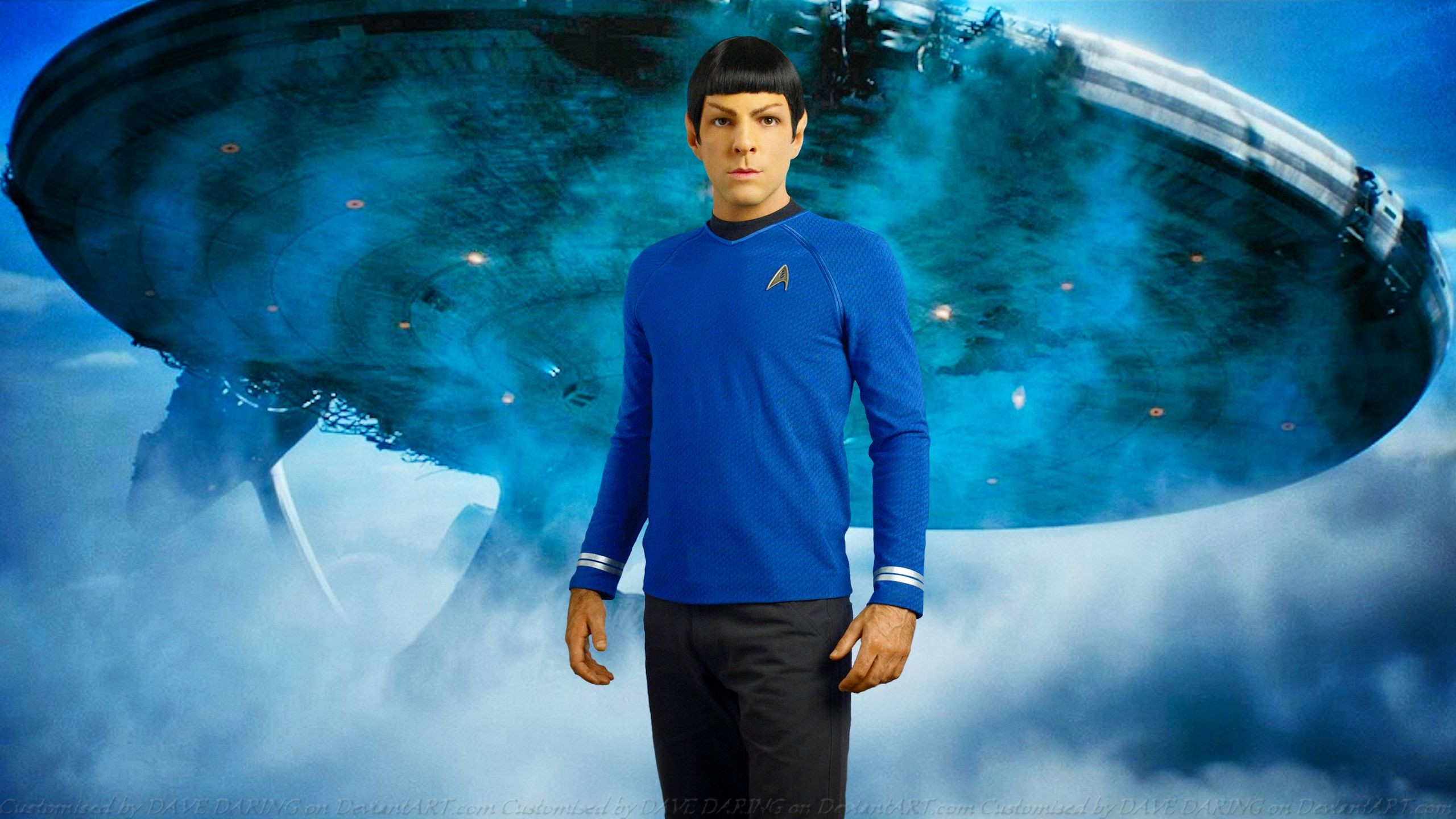 2560x1440 ... Zachary Quinto Spock IV by Dave-Daring
