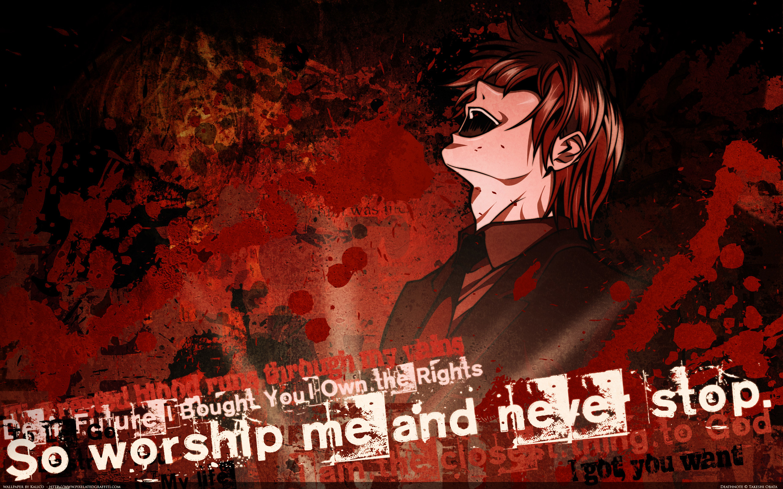2560x1600 Tags: Anime, DEATH NOTE, Yagami Raito,  Wallpaper,  Innerpartysystem, HD