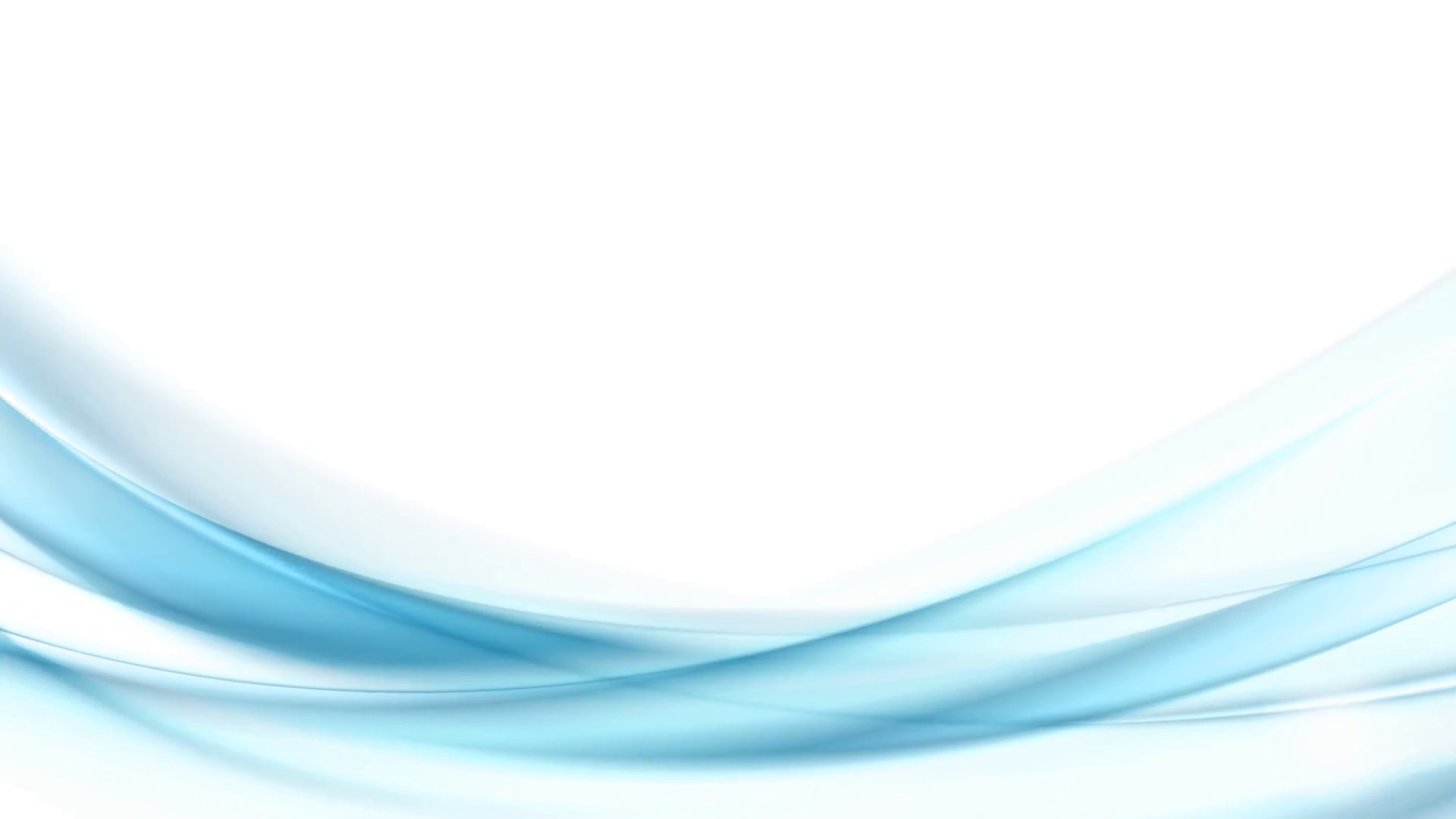 1920x1080 Blue moving flowing abstract waves on white background. Blurred smooth  seamless loop design. Video