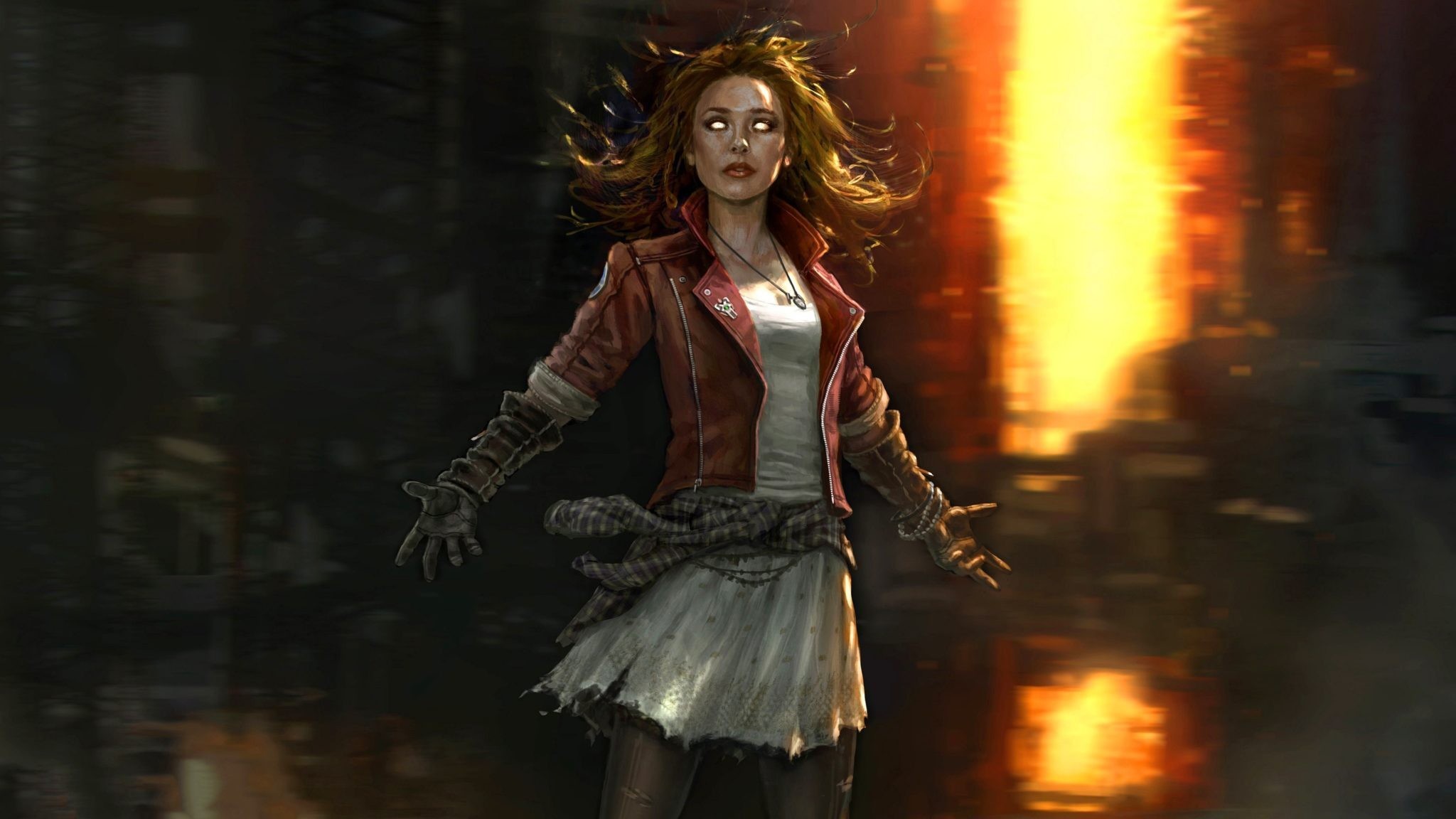 2048x1152 Scarlet Witch Wanda Maximoff 4K Wallpapers, Images