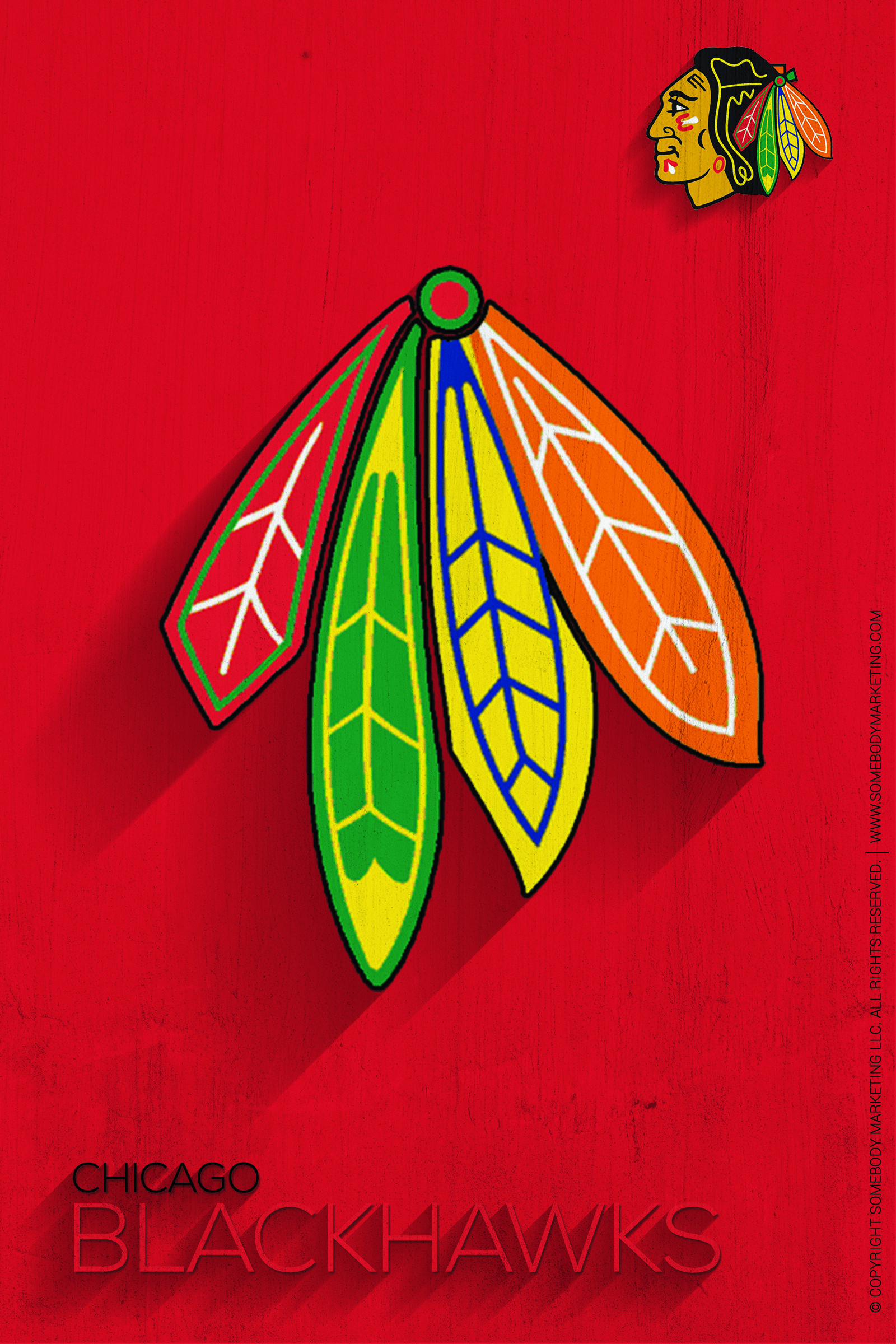 1600x2400 Filename: Minimalist-NHL-Logo-Chicago-Blackhawks.jpg