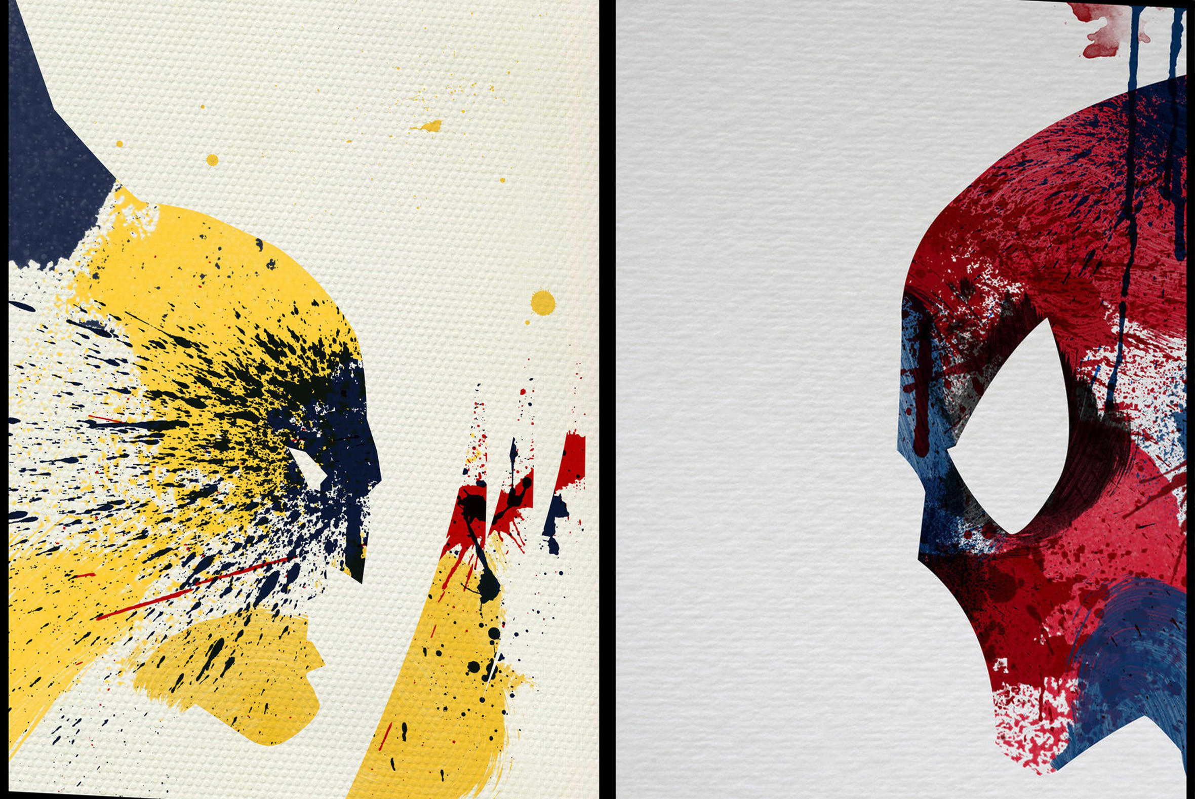 2360x1578 Artwork Marvel Comics Comics Spiderman Wolverine Paint Wallpapers HD /  Desktop and Mobile Backgrounds