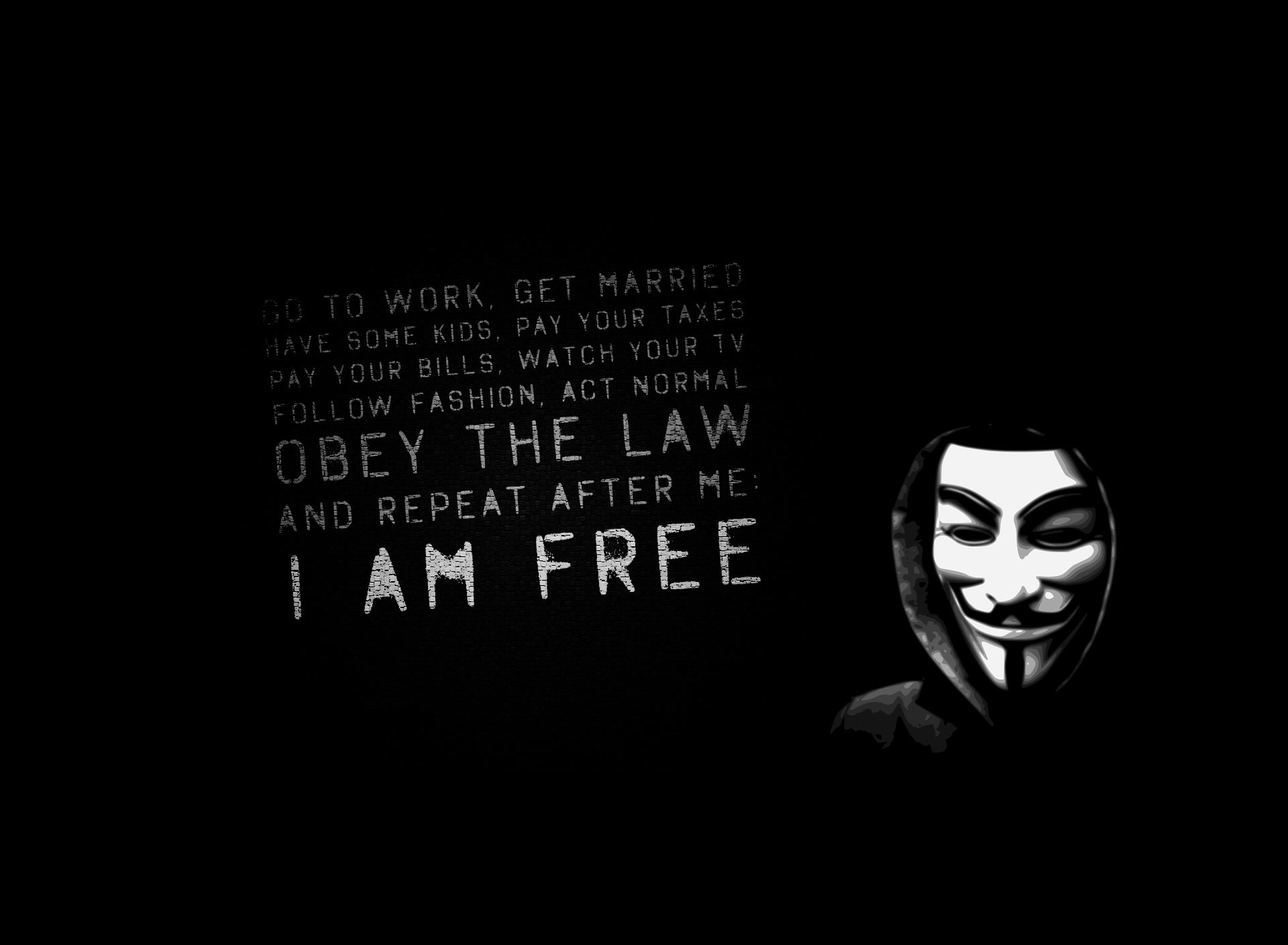 1920x1408 Anonymous freedom message wallpaper