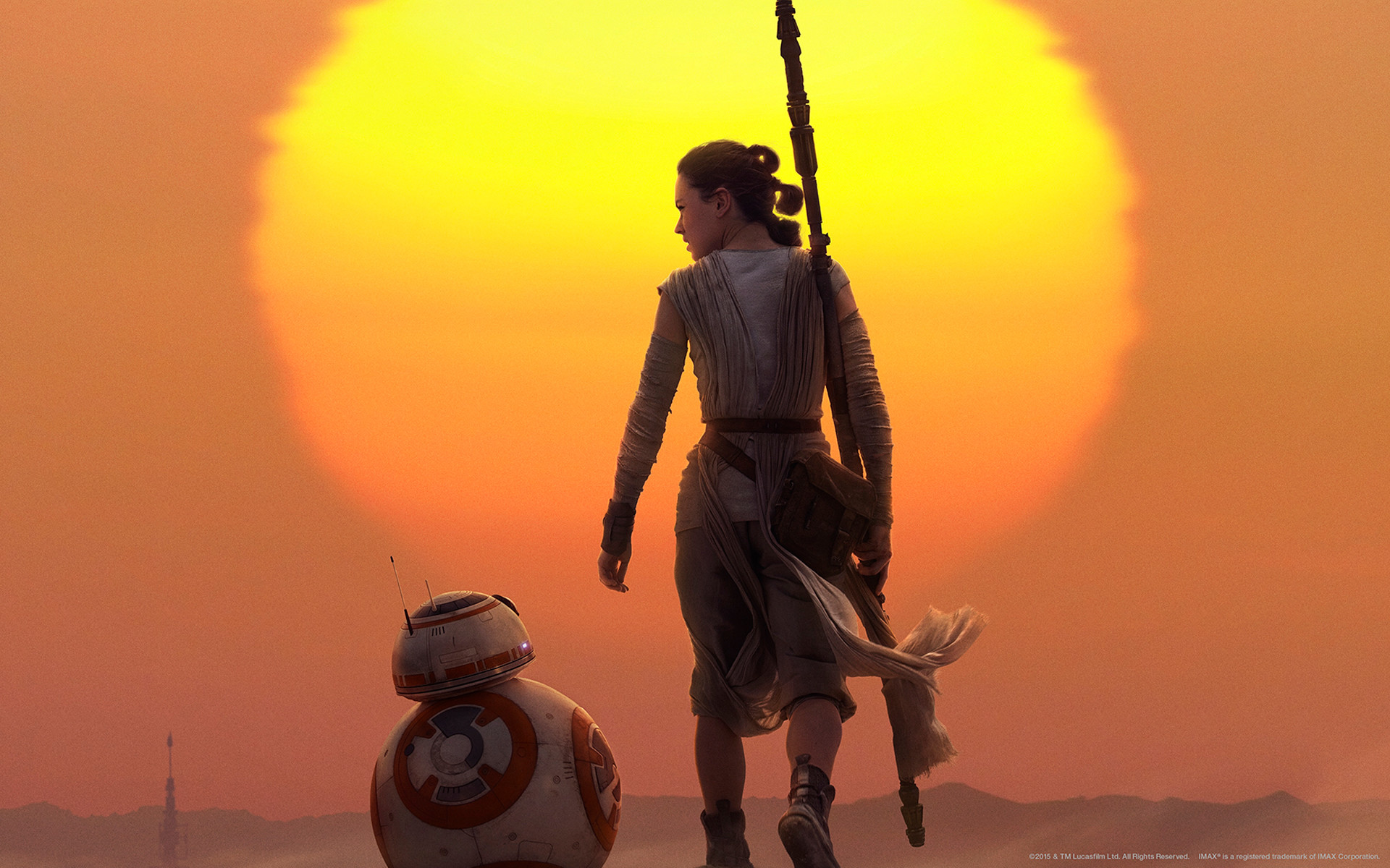 1920x1200 Movie - Star Wars Episode VII: The Force Awakens Rey (Star Wars) BB