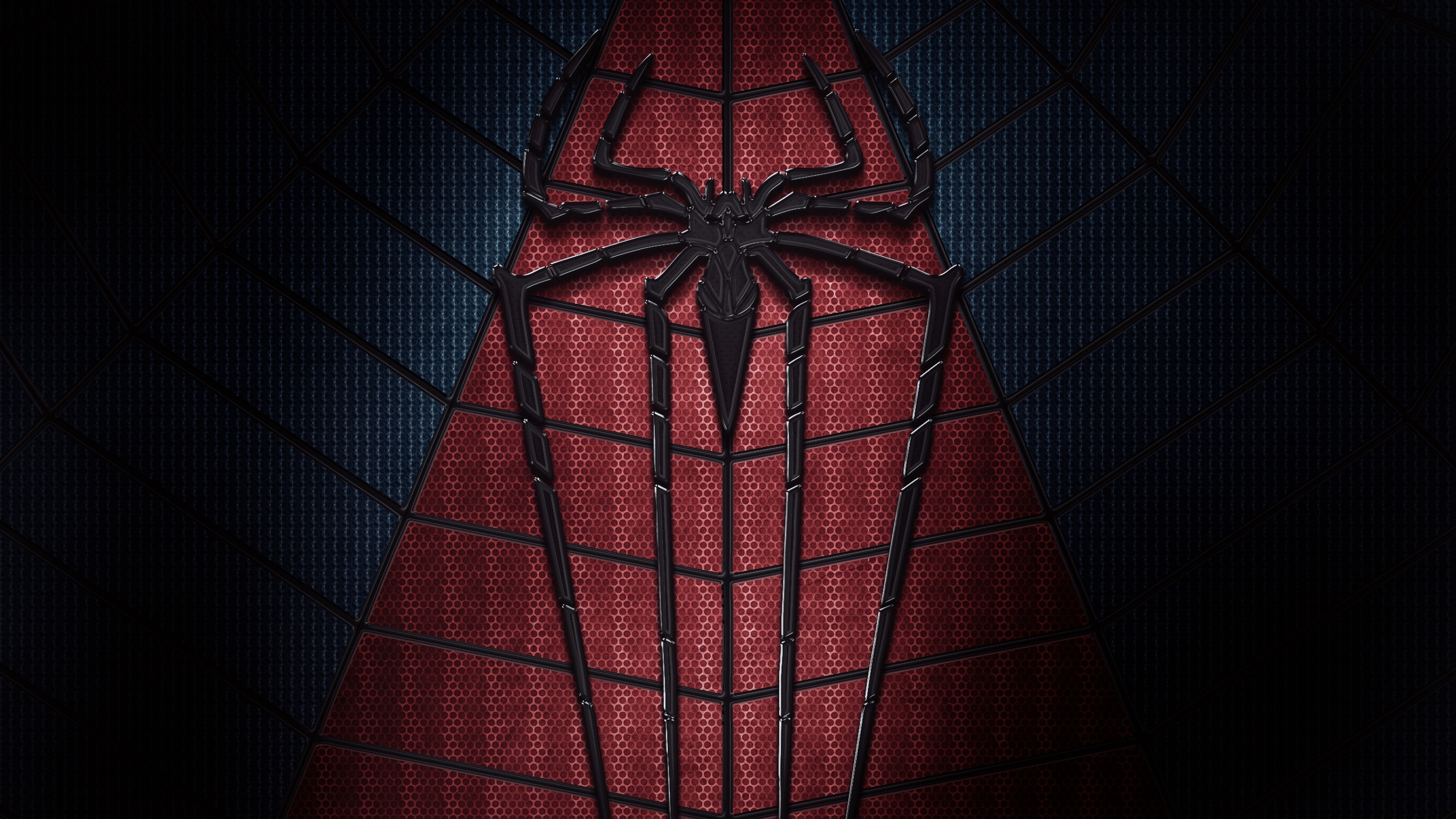 3840x2160 spiderman wallpaper logo