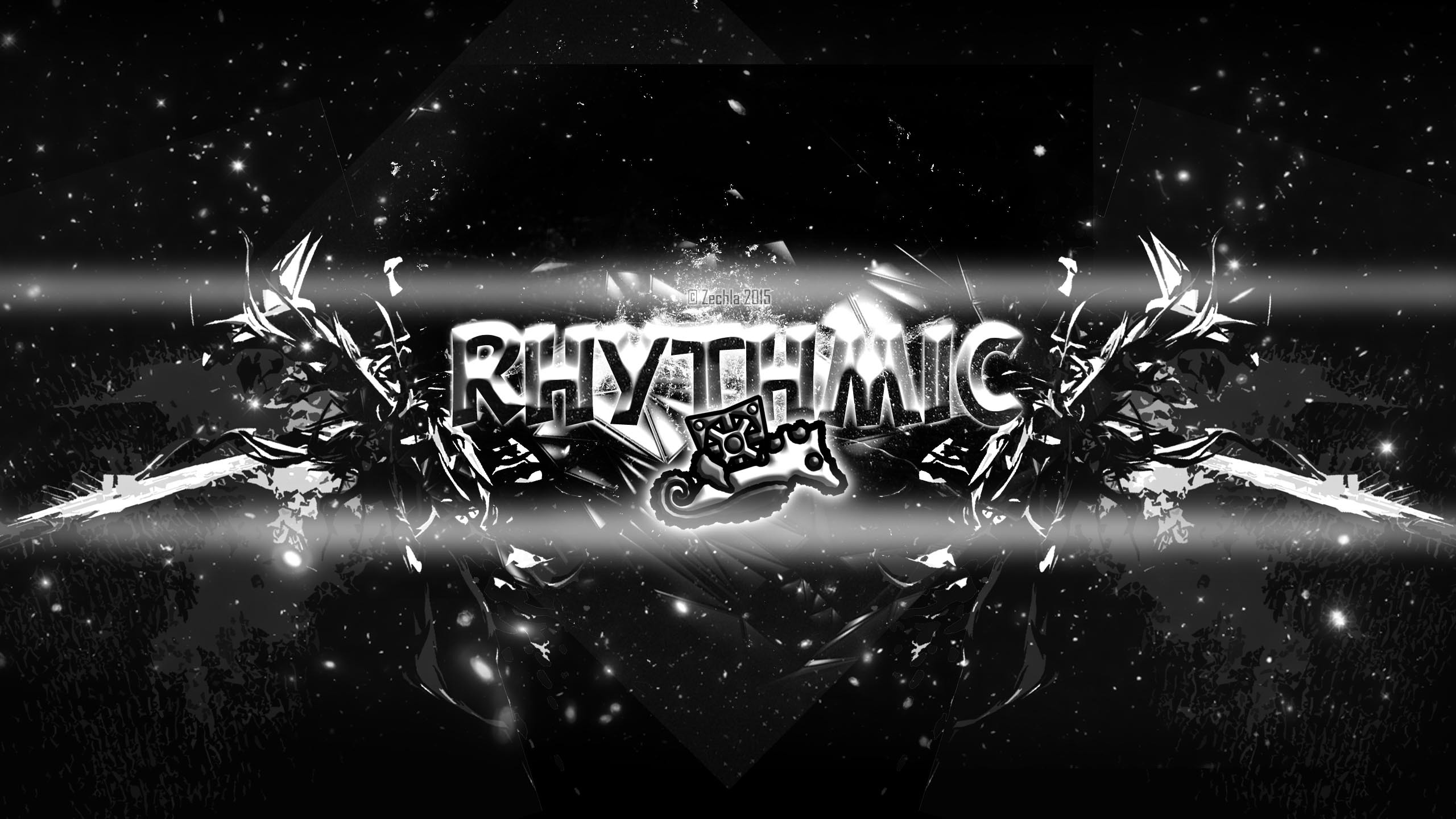 2560x1440 ... 'Geometry Dash' Rhythm1c's YouTube Banner ...