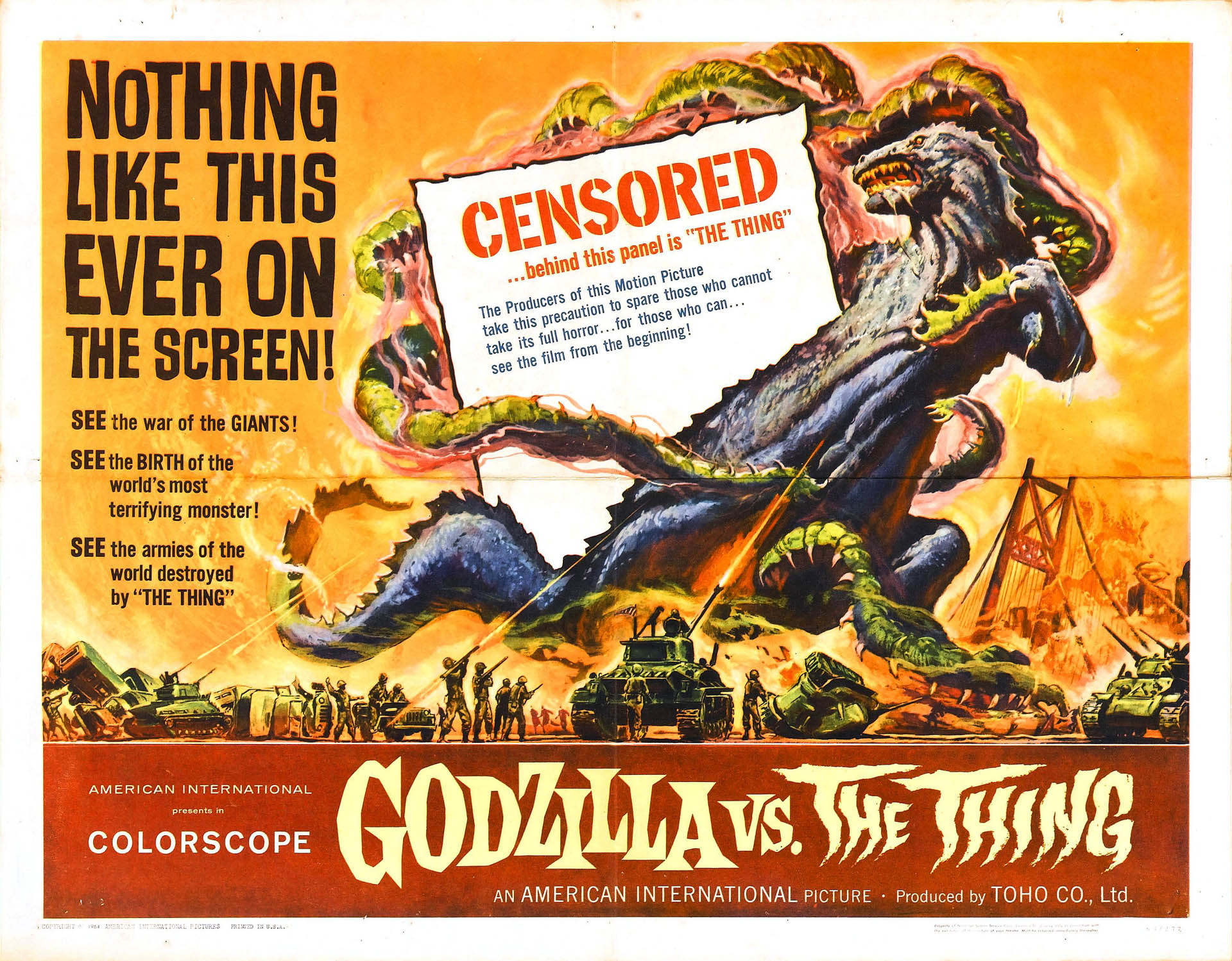 1920x1498 Mothra Vs Godzilla - Monster B Movie Posters Wallpaper Image. Classic Movie  PostersHorror ...