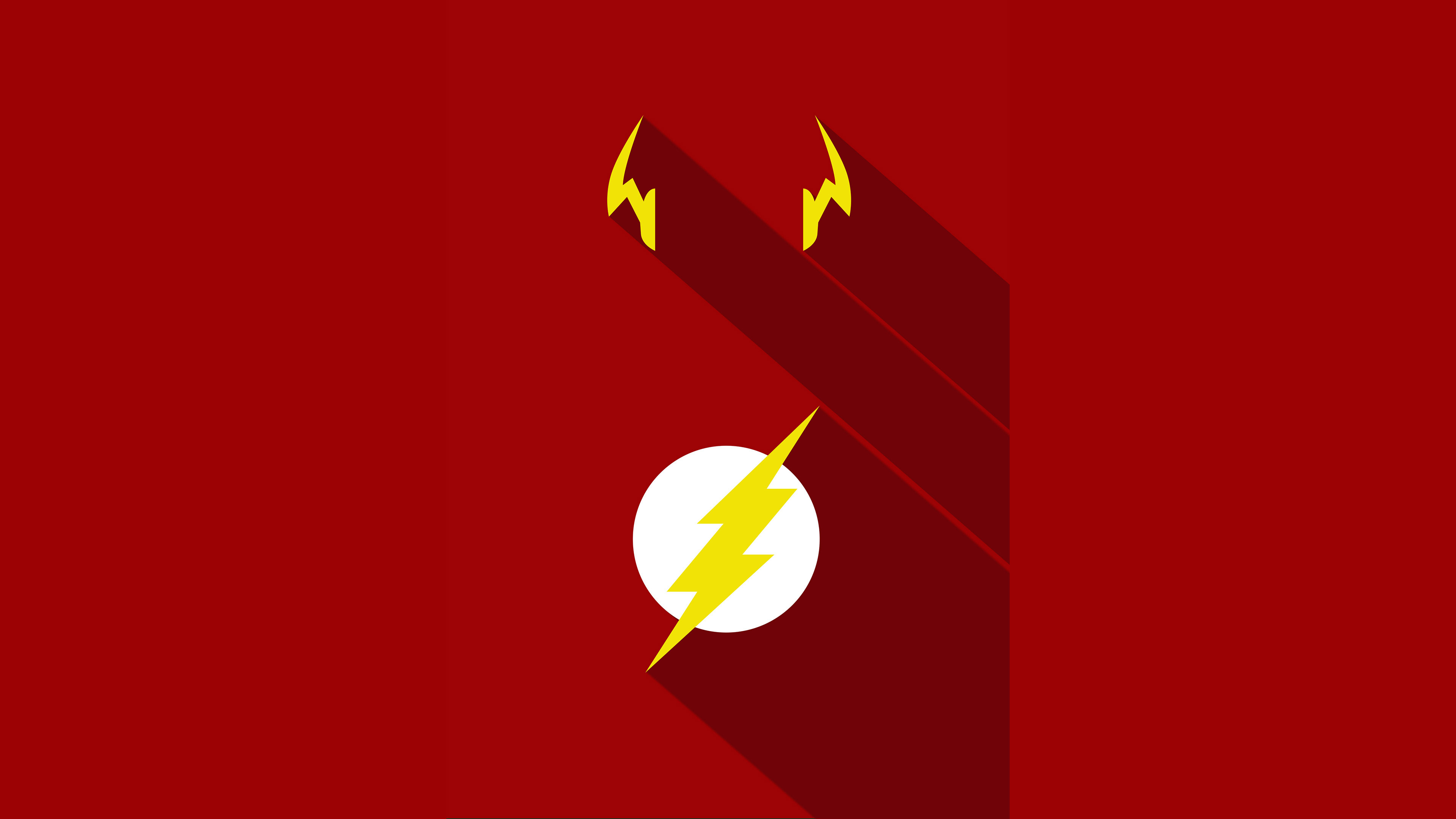 3840x2160 Flash Minimalism Poster | Superheroes HD 4k Wallpapers