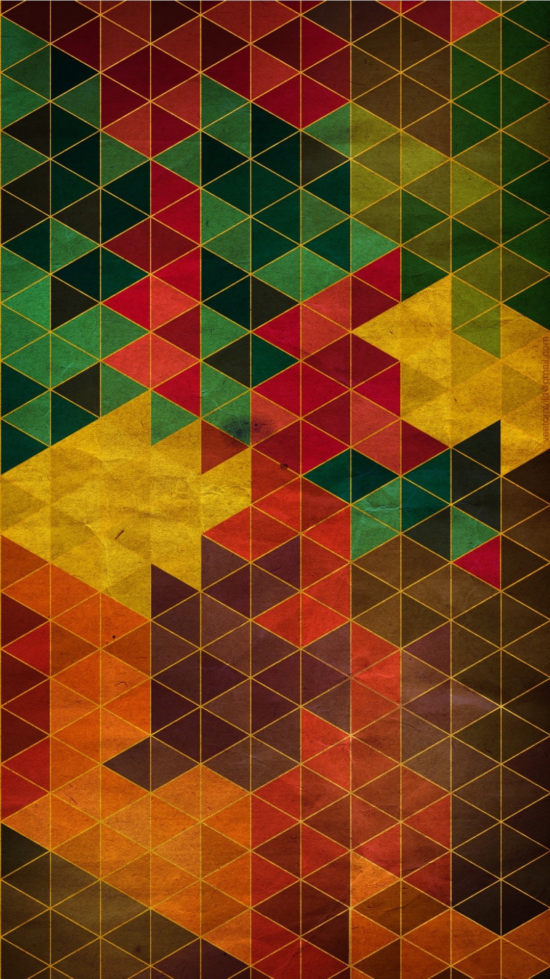 1080x1920 Tap image for more beautiful iPhone background! Cool Warm Colors Geometric  - @mobile9 |