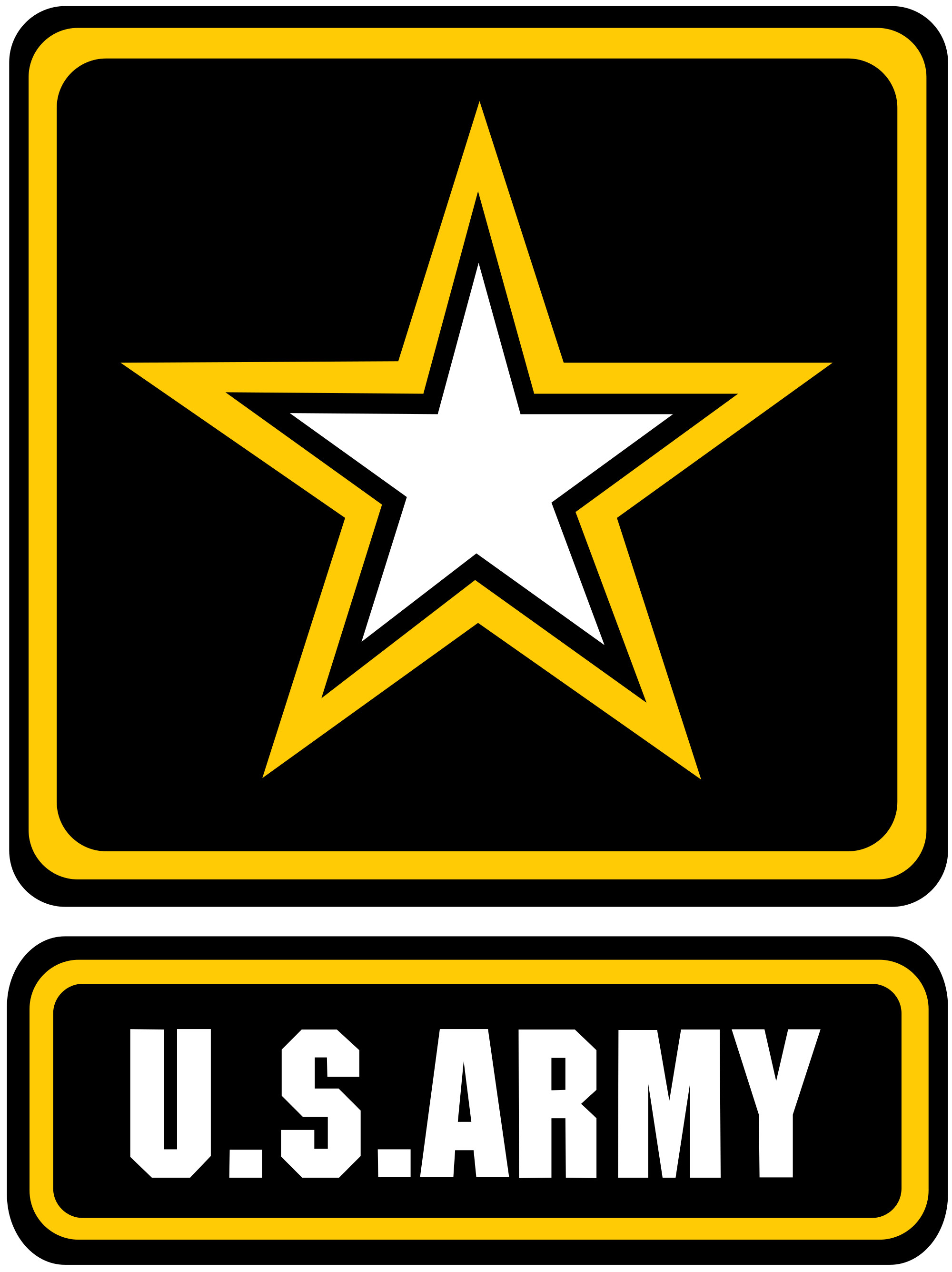 thumbnail image 2 of Trade Winds Embroidered US Army Emblem Beanie – Black With Gold Star, Unisex 2 of 5