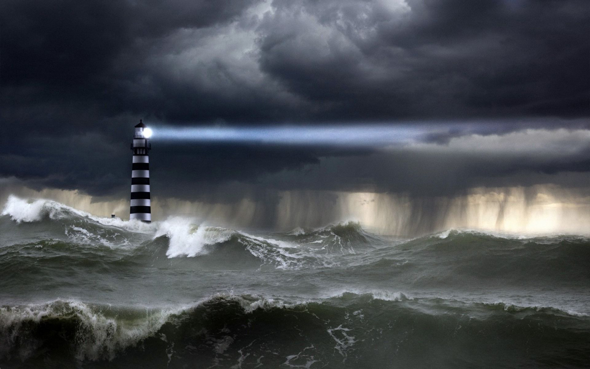 1920x1200 Lighthouse Storm