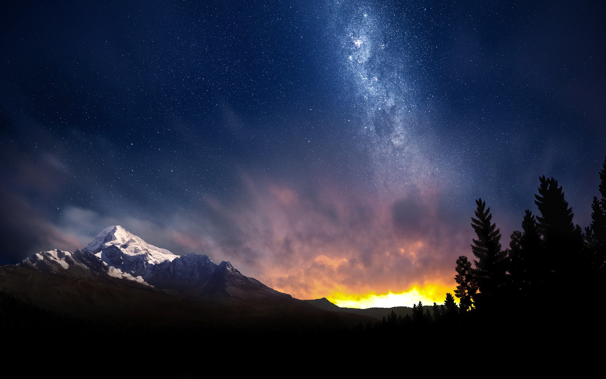 2560x1600 Swiss Night Sky Wallpapers | HD Wallpapers