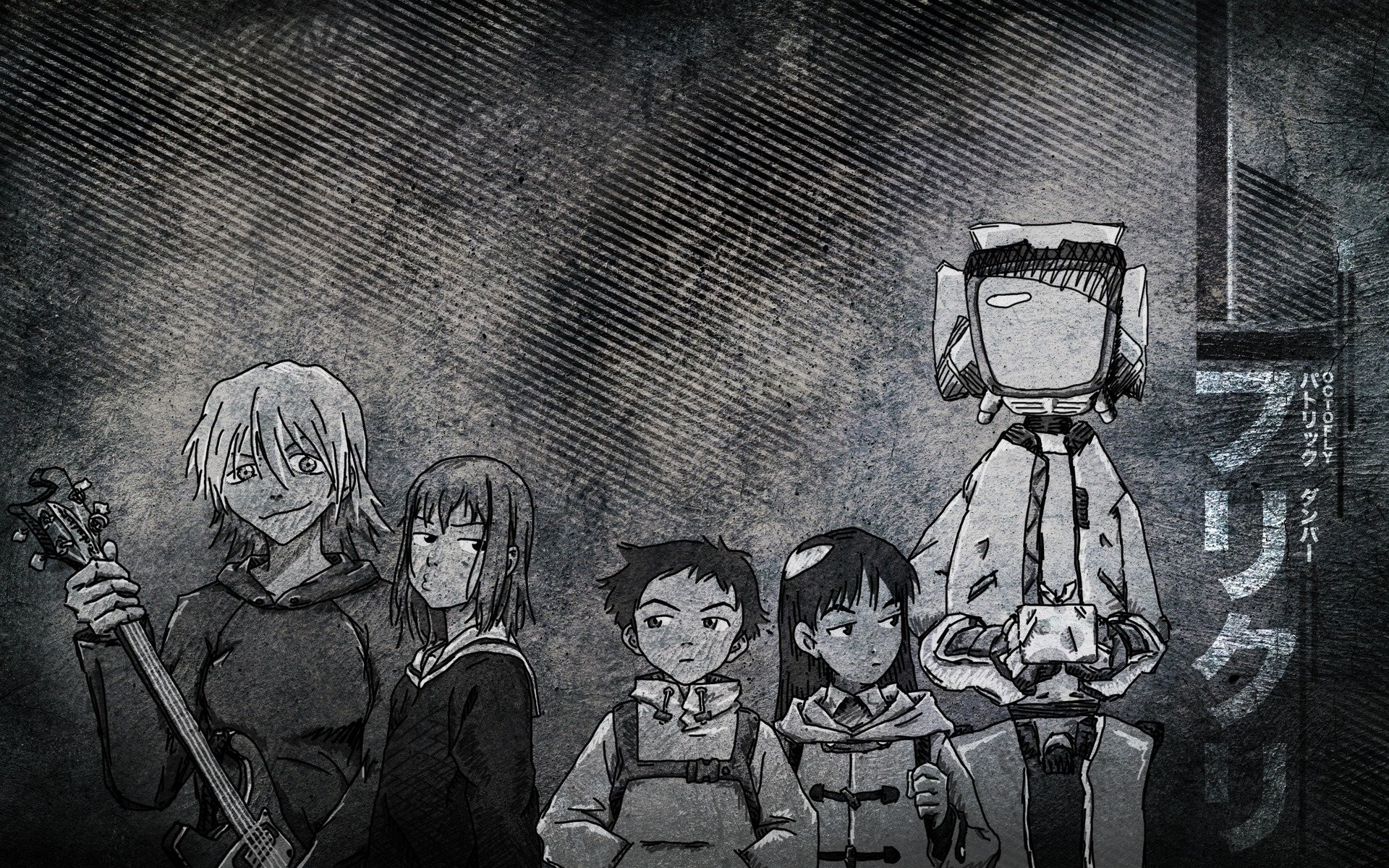 1920x1200 I do not own all these wallpapers but I found them in sites like konachan  and alphacoders. My wallpaper collection: FLCL.
