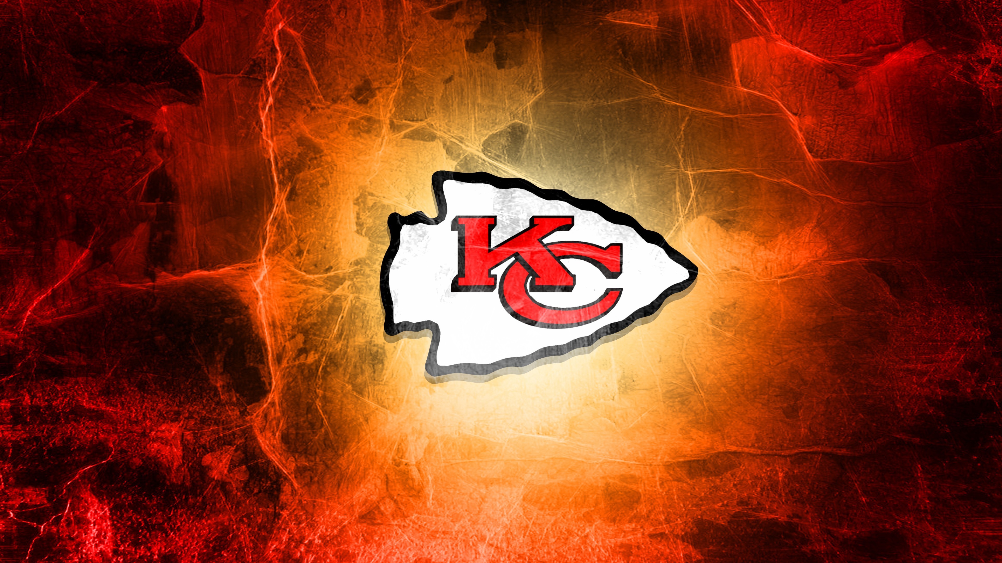 3840x2160 Kansas City Chiefs 2014 NFL Logo Wallpaper
