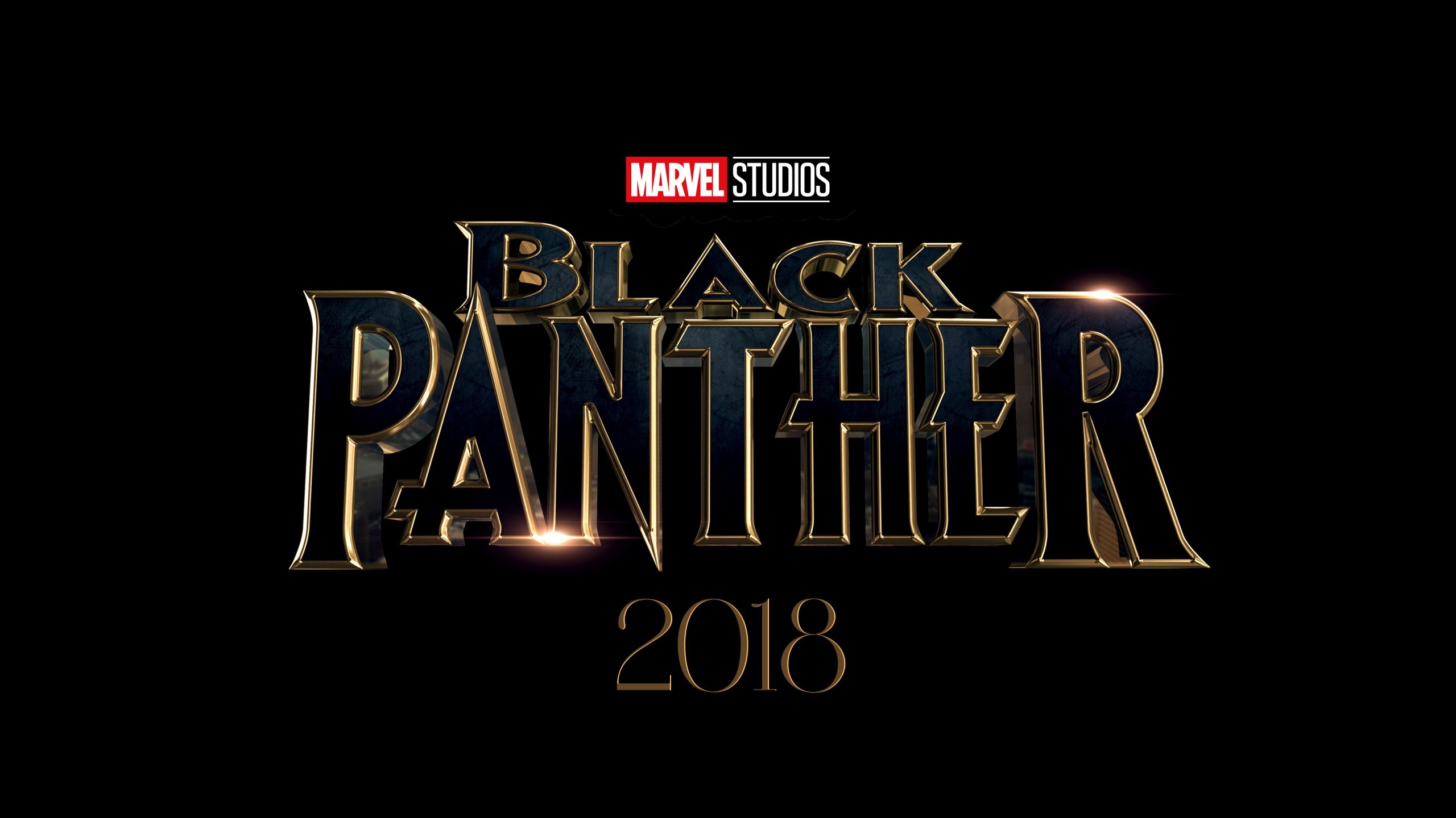 2560x1440 Black Panther Movie Logo Wallpaper Background 62054