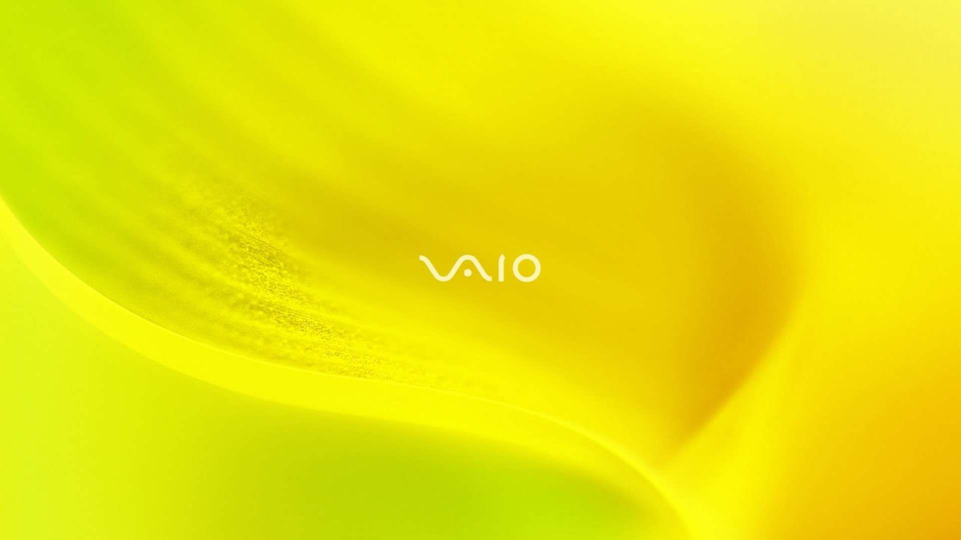 1920x1080 Preview wallpaper sony vaio, yellow, system, line 
