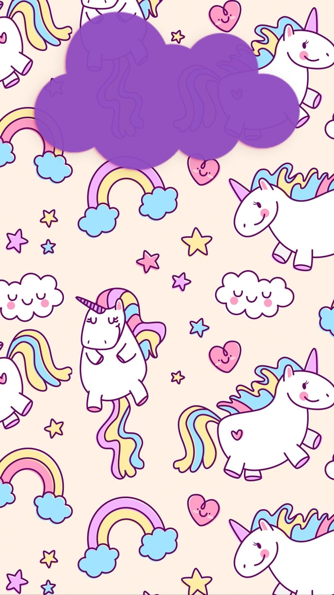 1080x1920 Cartoon Unicorn Iphone Wallpaper
