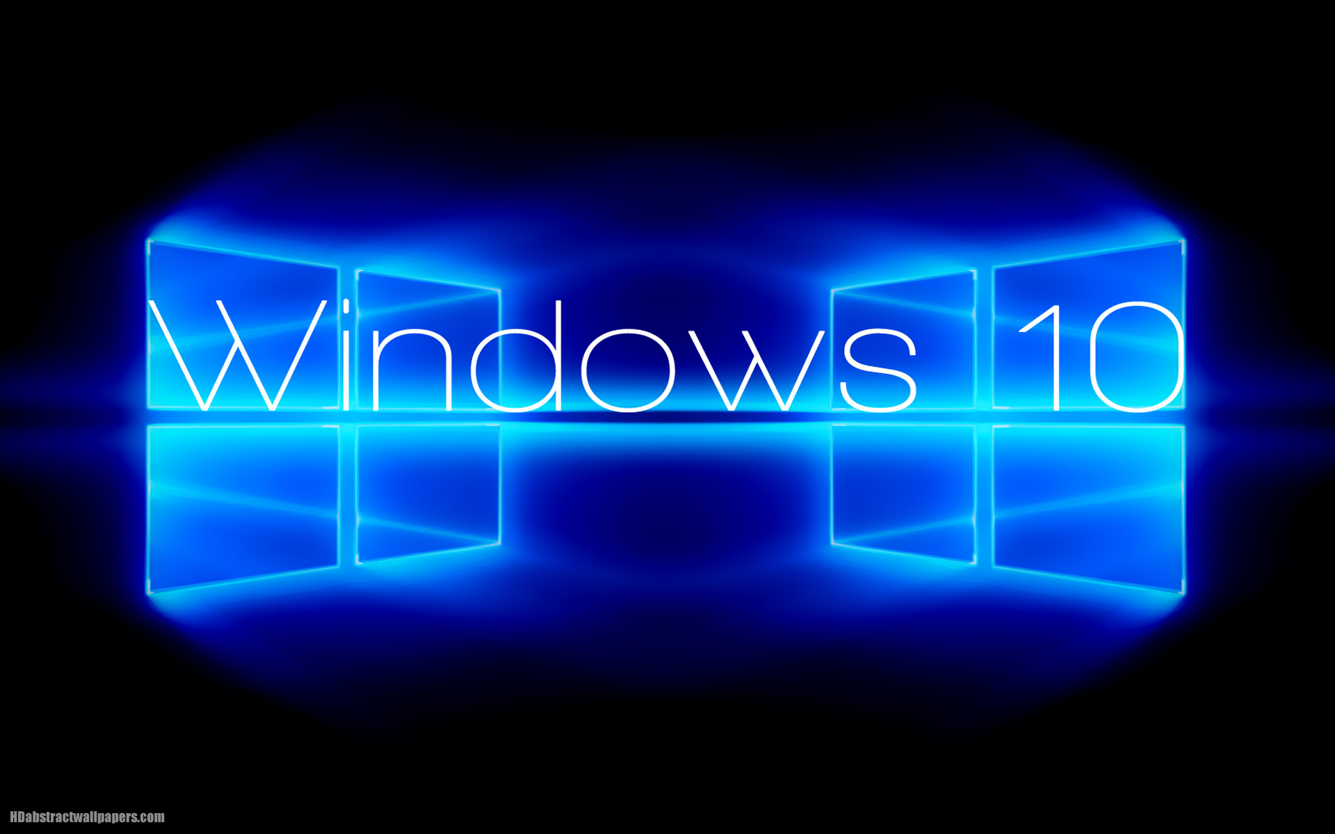 1920x1200 Black and blue Windows 10 wallpaper