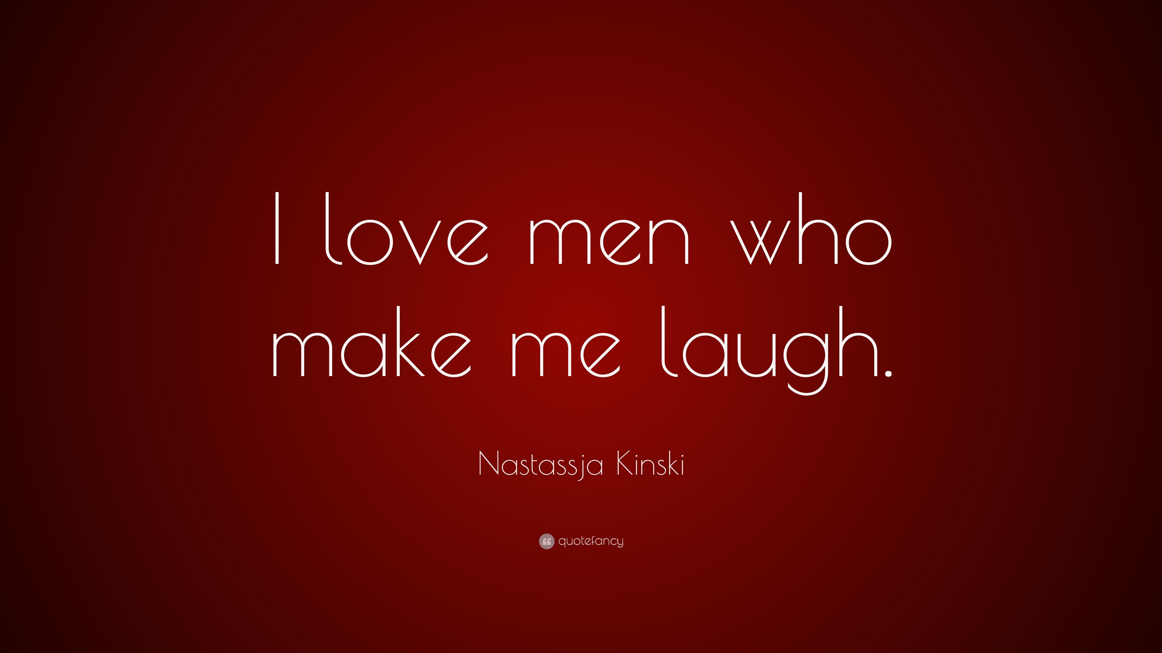 3840x2160 Nastassja Kinski Quote: “I love men who make me laugh.”