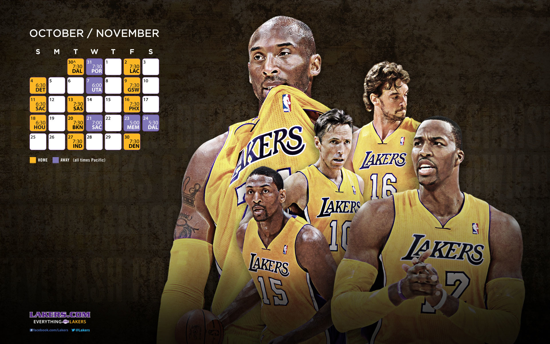 1920x1200 NBA LA Lakers Roster HD Wallpapers in HD