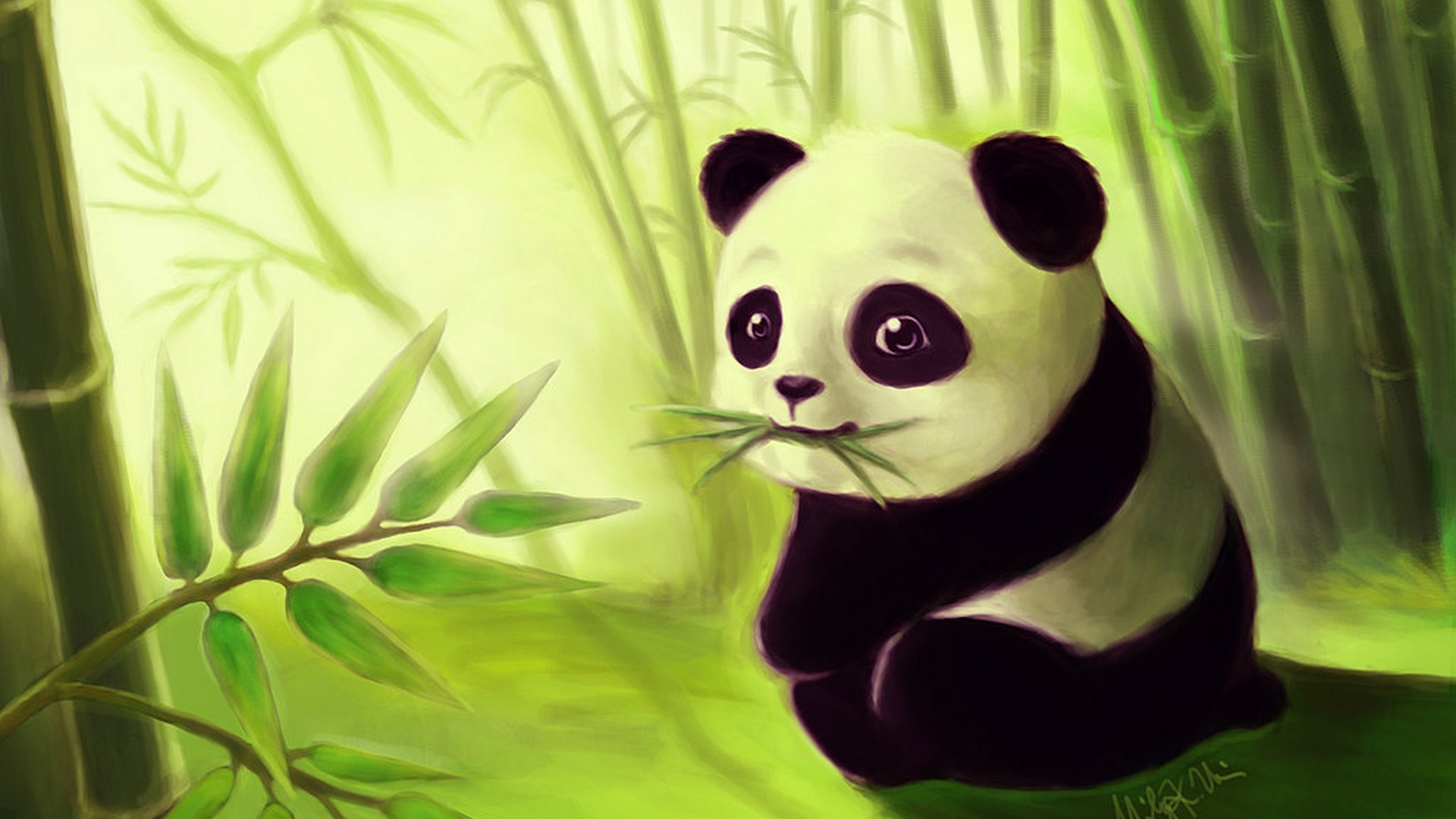 1920x1080 Animated Wallpaper Cute Panda 