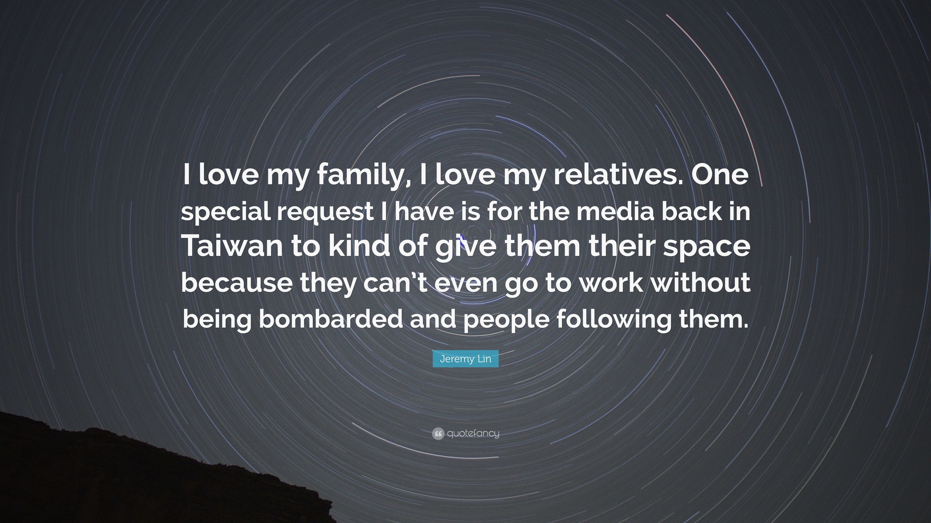 3840x2160 Jeremy Lin Quote: “I love my family, I love my relatives. One