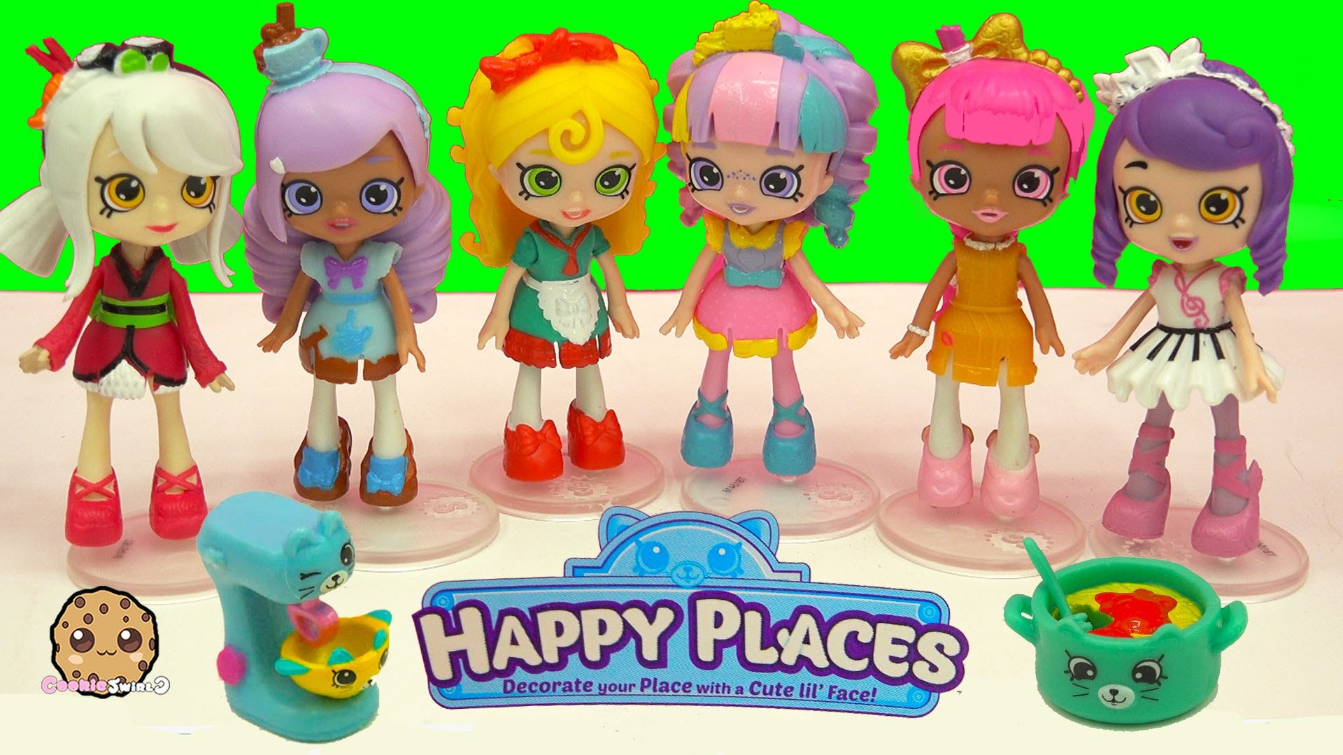 1920x1080 Full Set of 6 Shoppies Mini Dolls with Exclusive Happy Places Shopkins -  Toys - YouTube