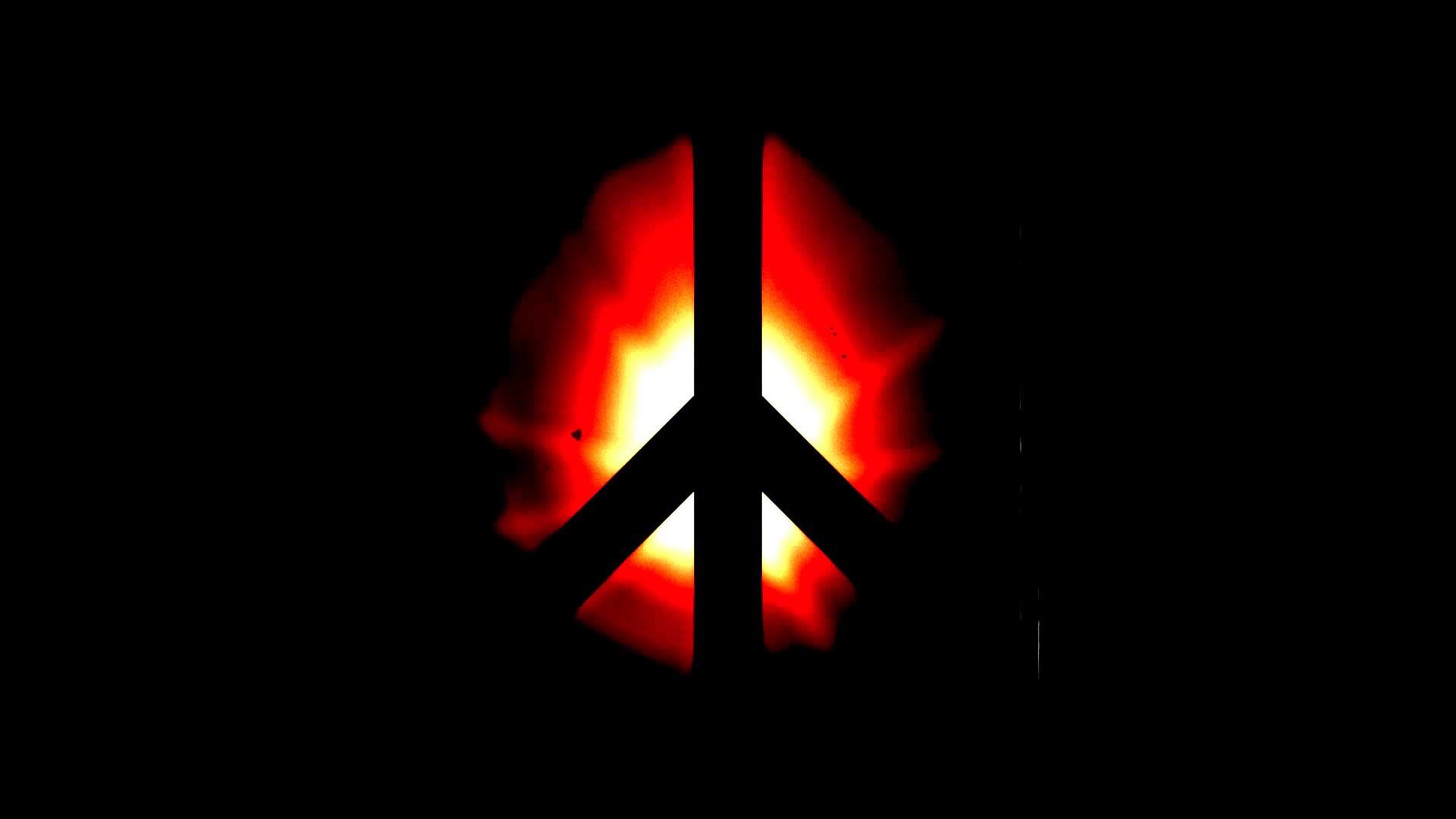 1920x1080 FREE Download HD video backgrounds – abstract black peace sign – grunge  dark style