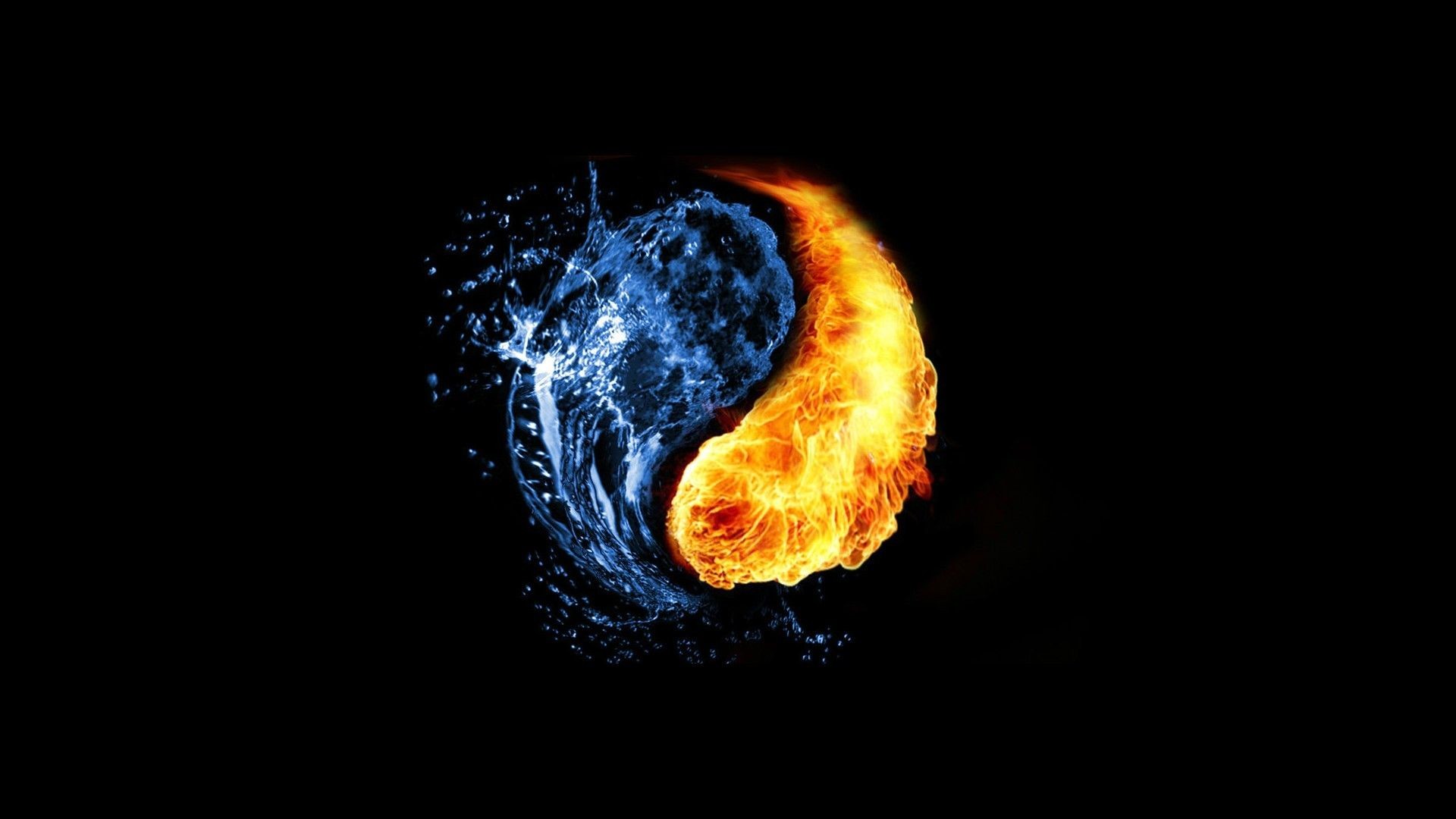 1920x1080 Water Fire Ying Yang - 3D Wallpapers | Best HD Wallpapers, Photos and Images  | WallpaperMotion.com