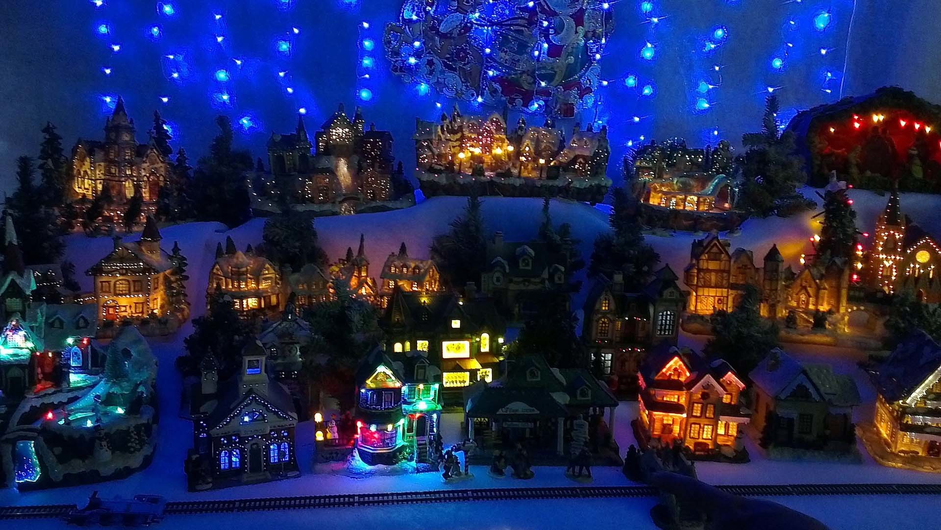 1920x1082 Christmas Village Background | Wallpapers9