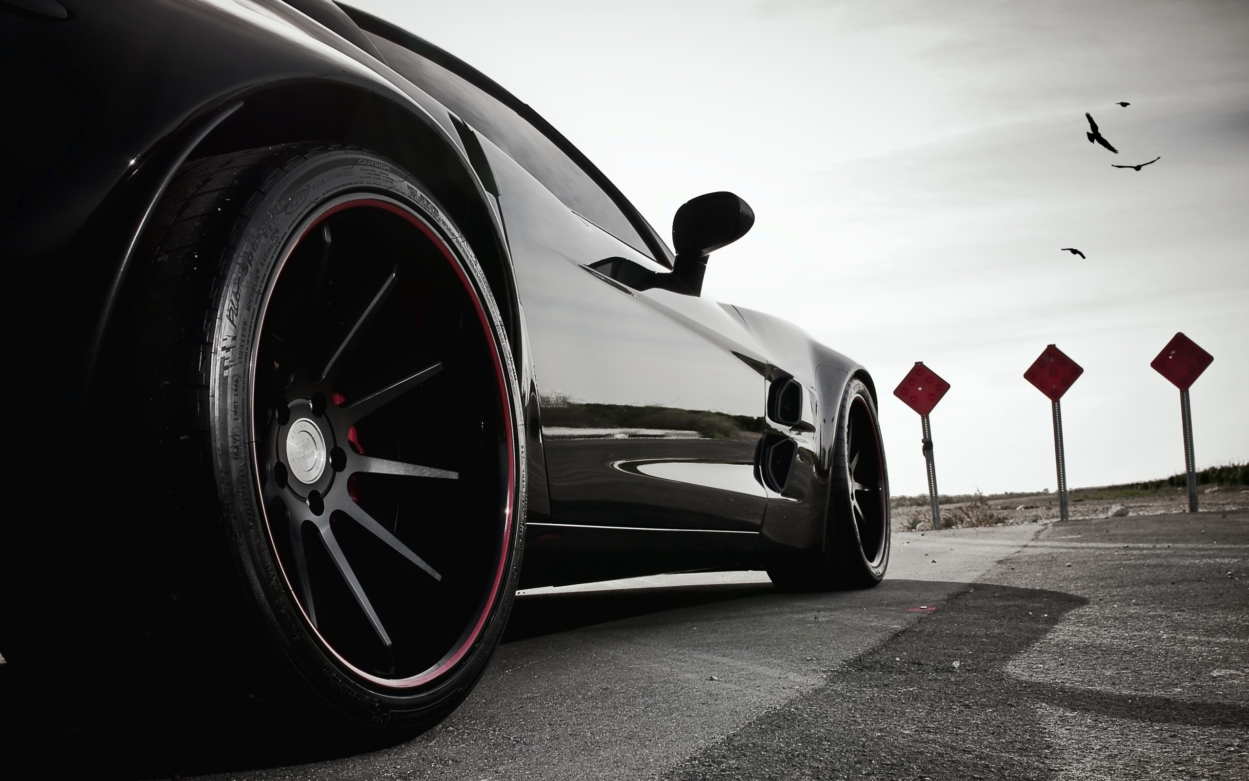 2560x1600 ... chevrolet corvette c6 car wallpaper hd black ...
