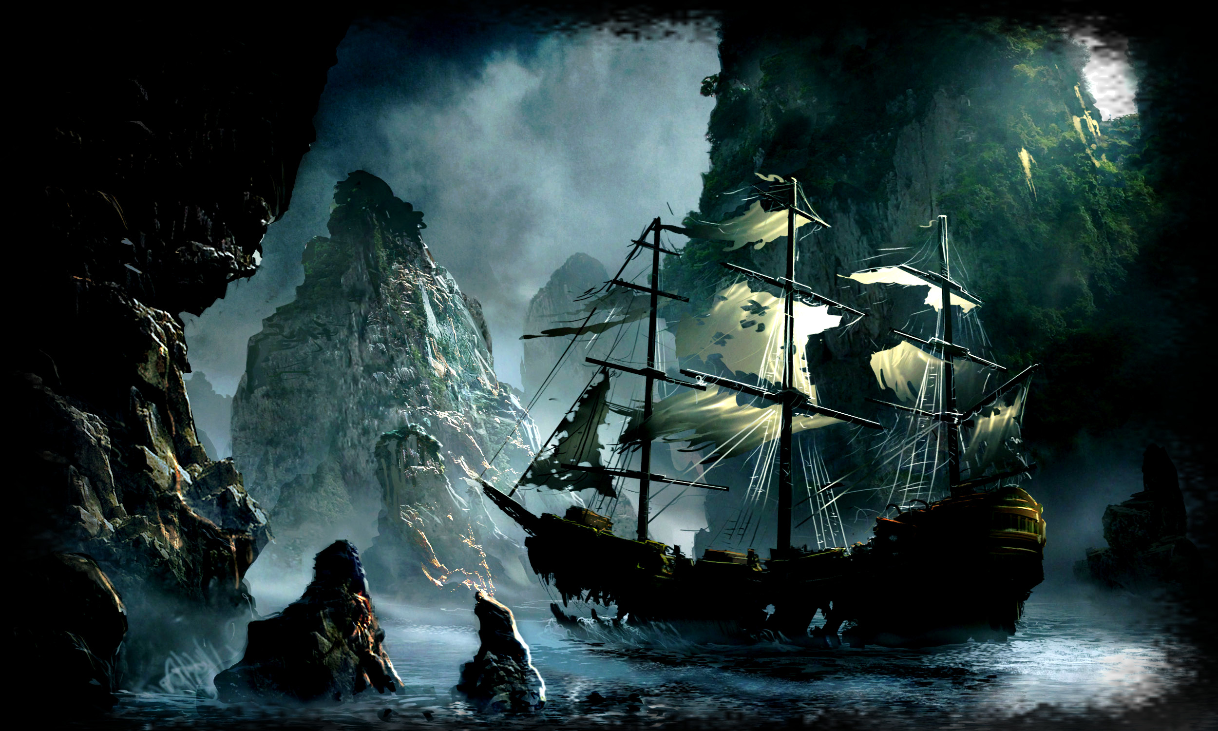 2500x1500 Wrecked pirate ship