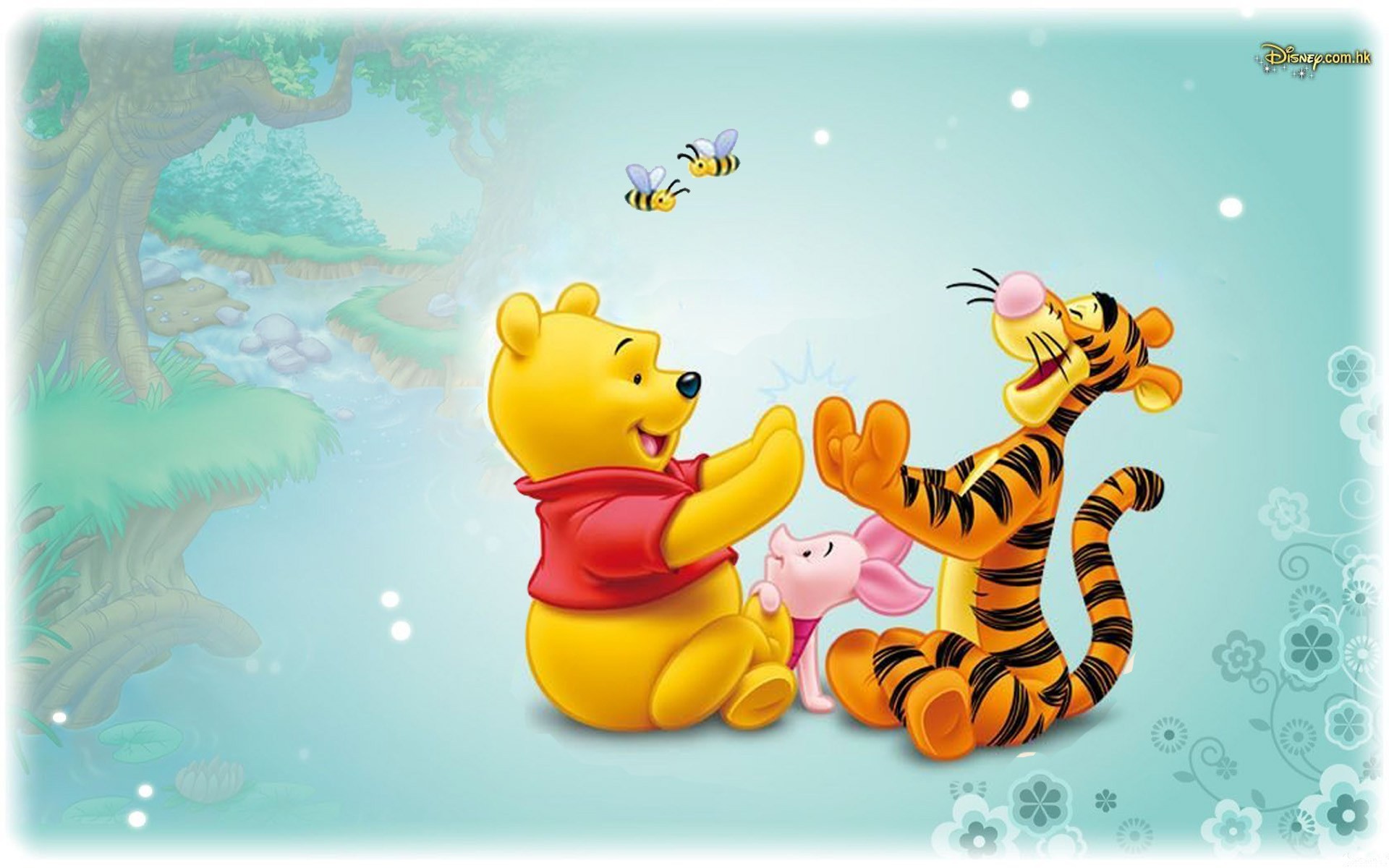 1920x1200 Tigger Piglet And Winnie The Pooh Baby Cartoon Disney Hd