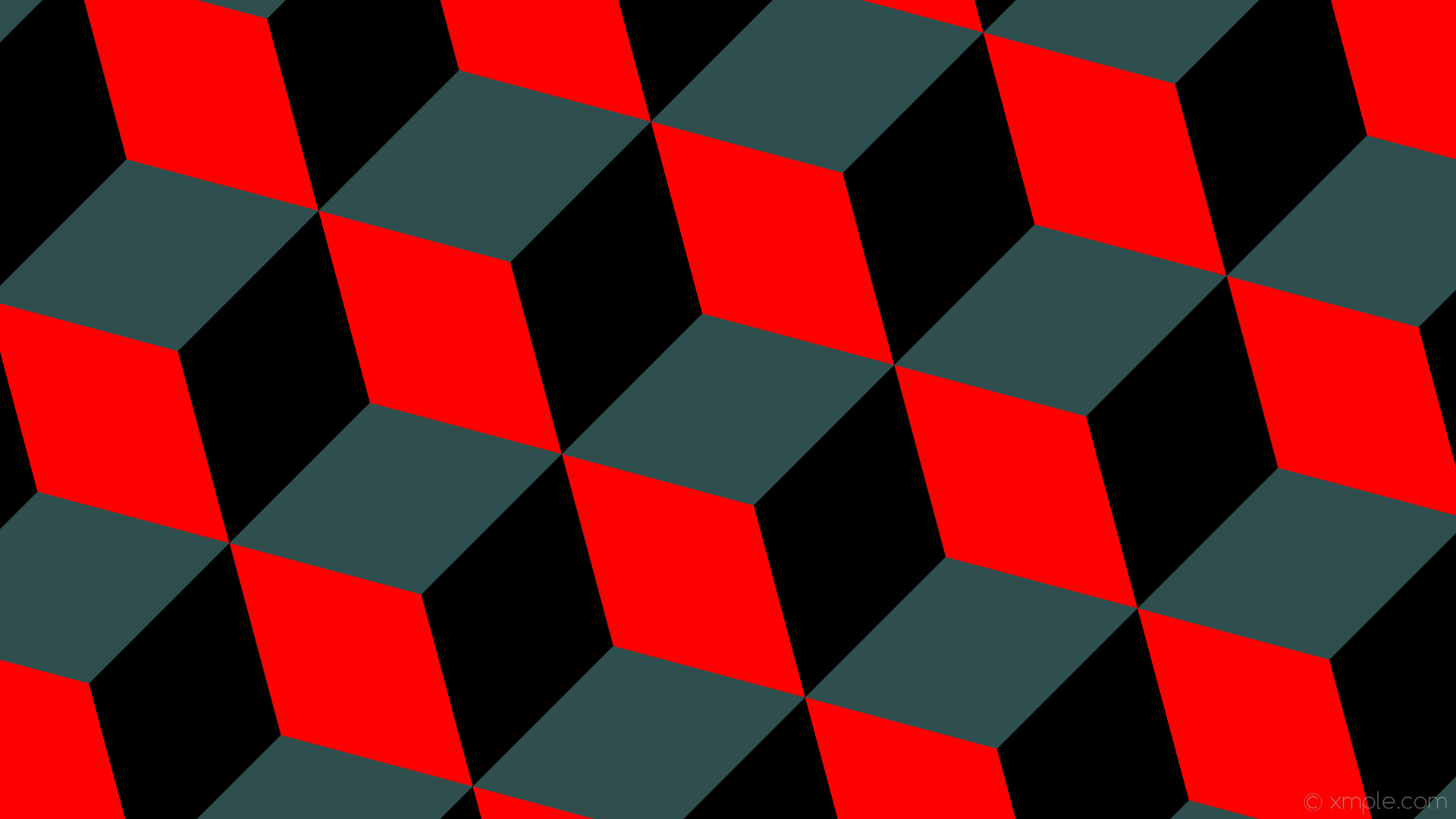 1920x1080 wallpaper red 3d cubes grey black dark slate gray #2f4f4f #ff0000 #000000 15