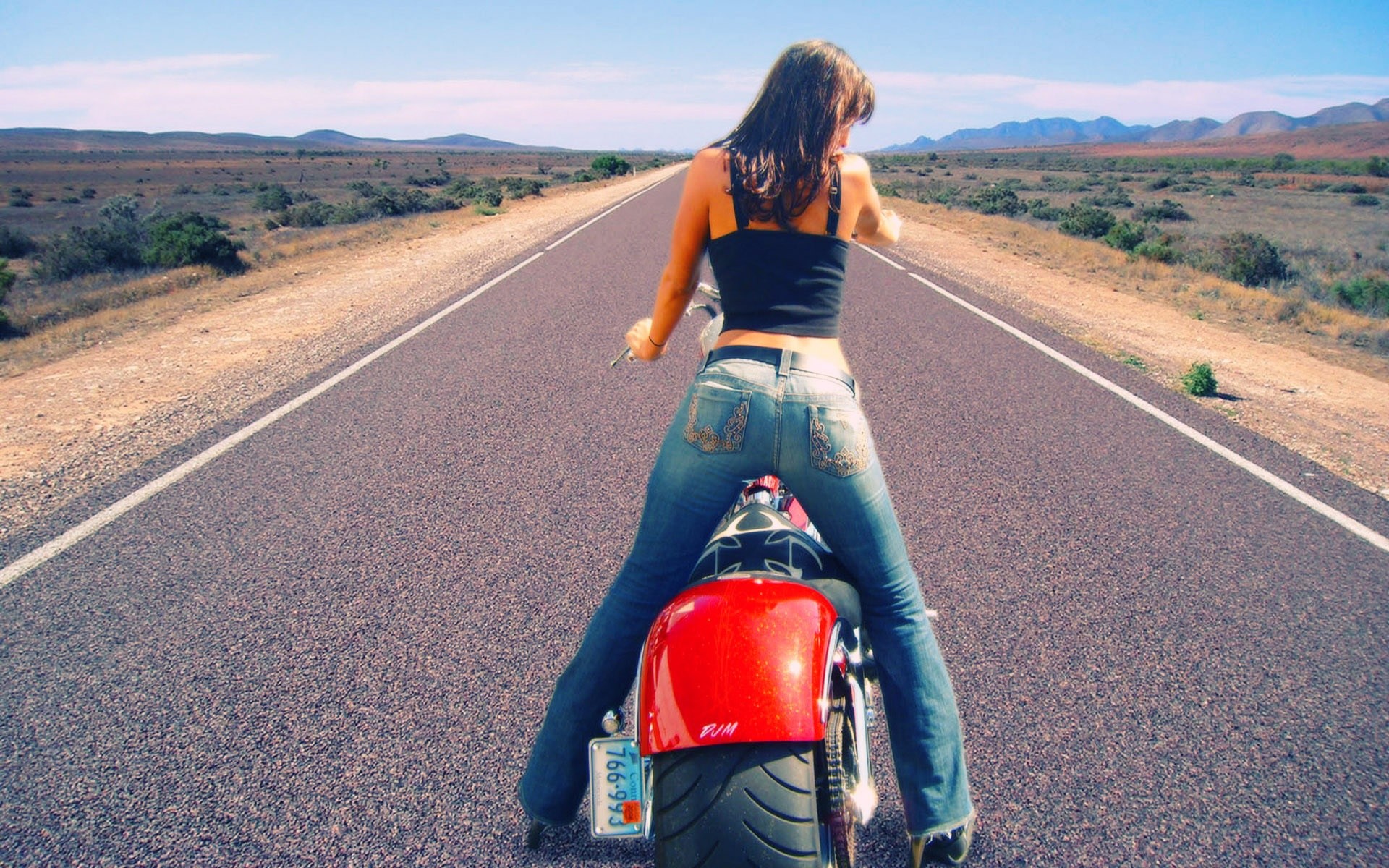 1920x1200 Girls on Motorcycles Wallpapers