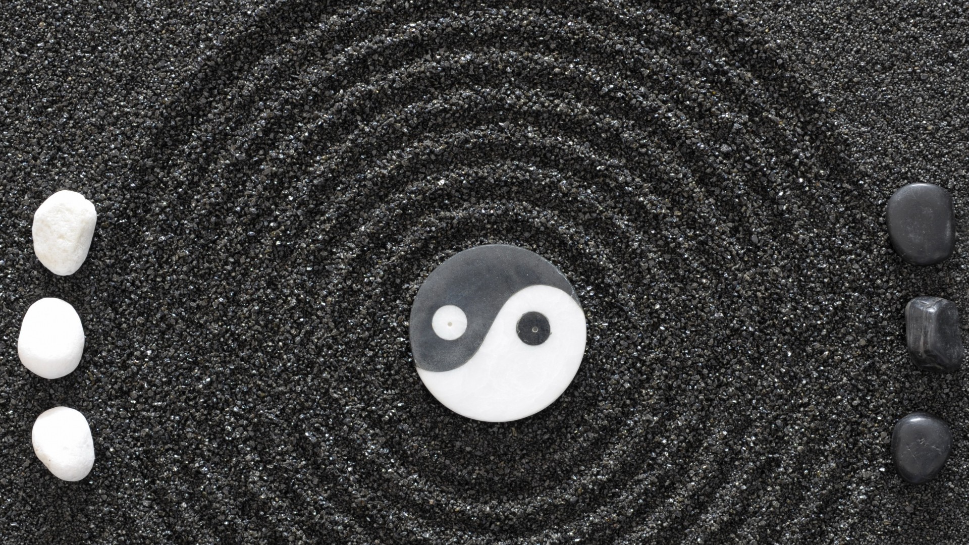 1920x1080 Preview wallpaper yin-yang, stones, earth, symbol, harmony 