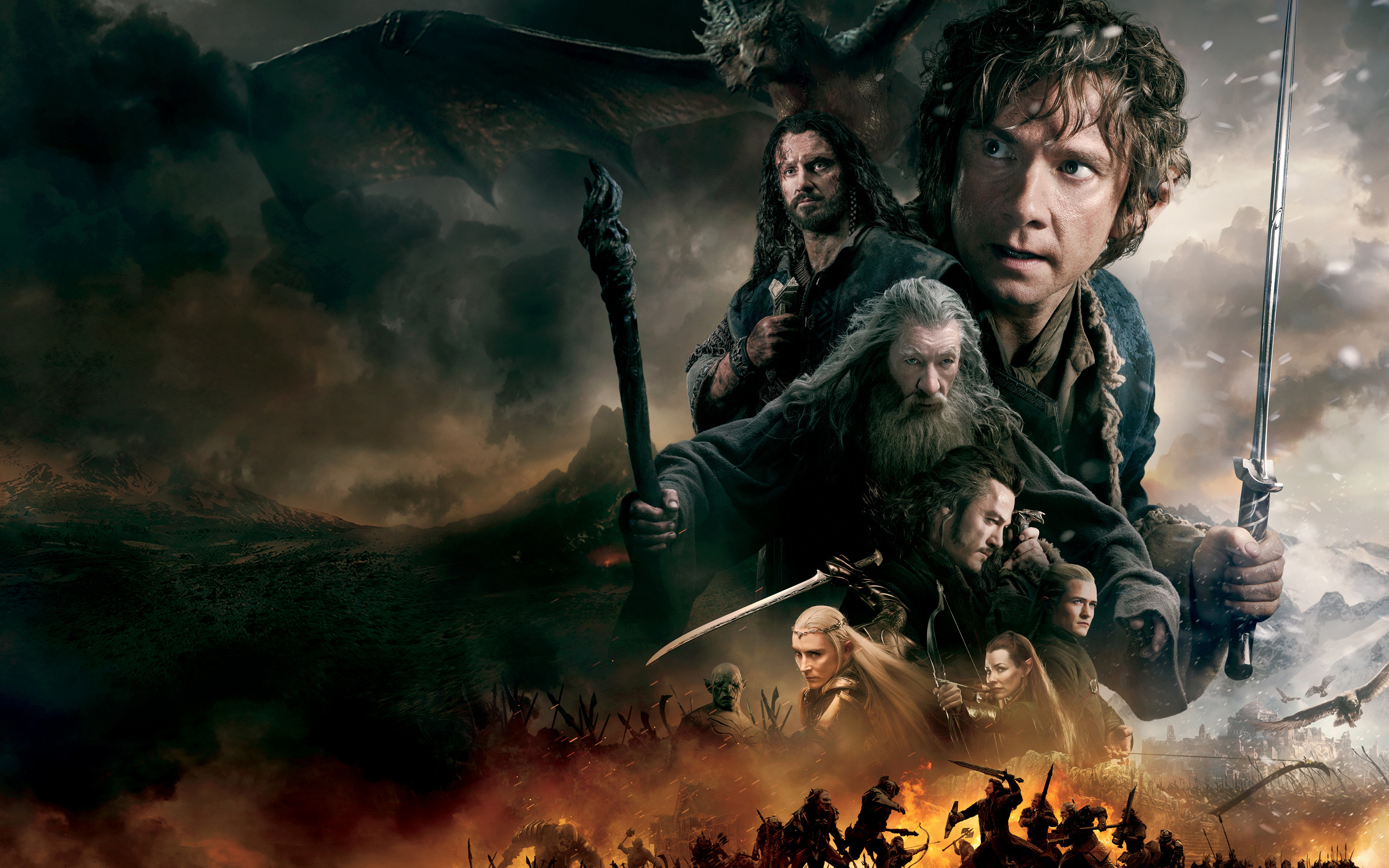 2880x1800 The Hobbit The Battle of the Five Armies Movie wallpapers Wallpapers) – Art  Wallpapers